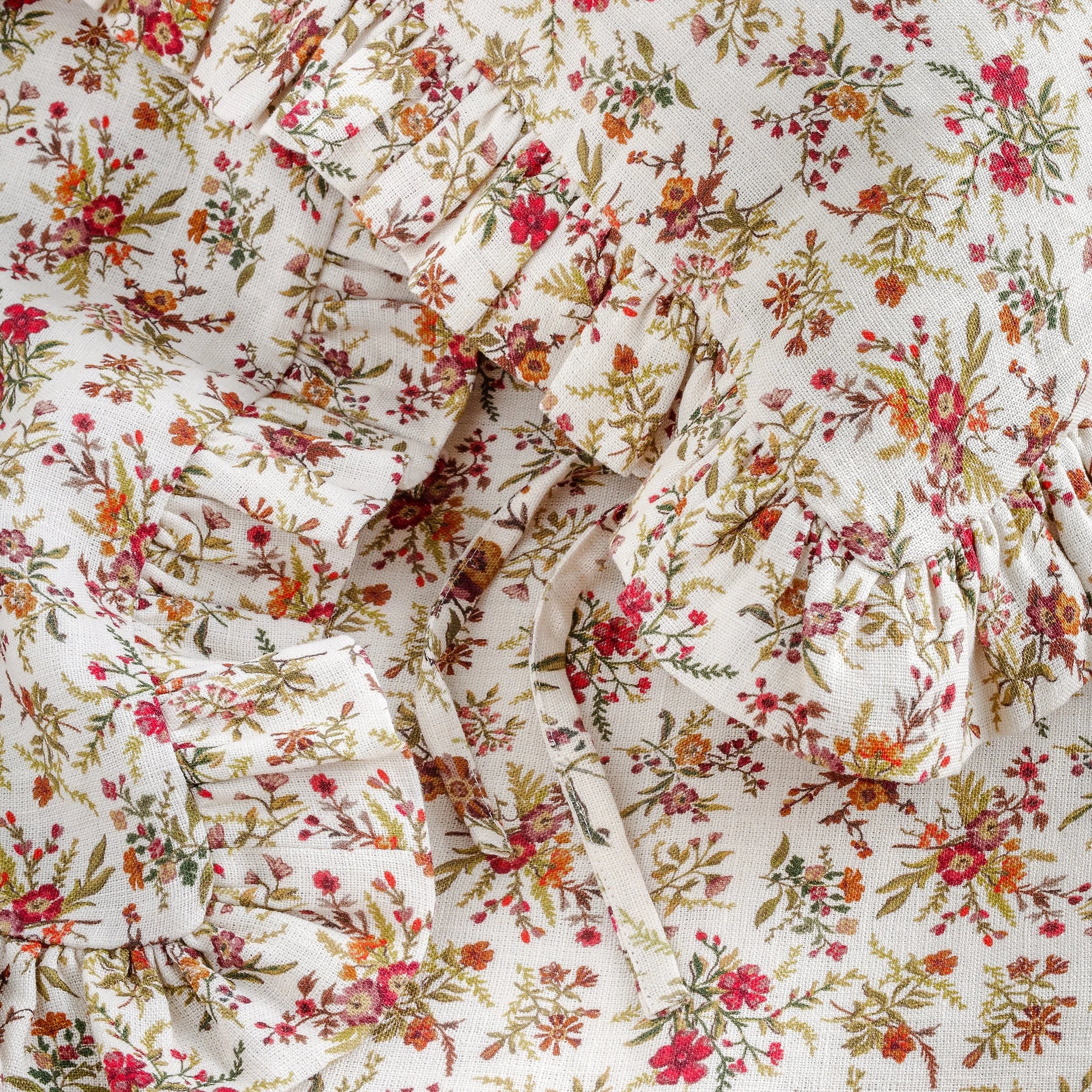 Prairie floral bed set in a bag, cream