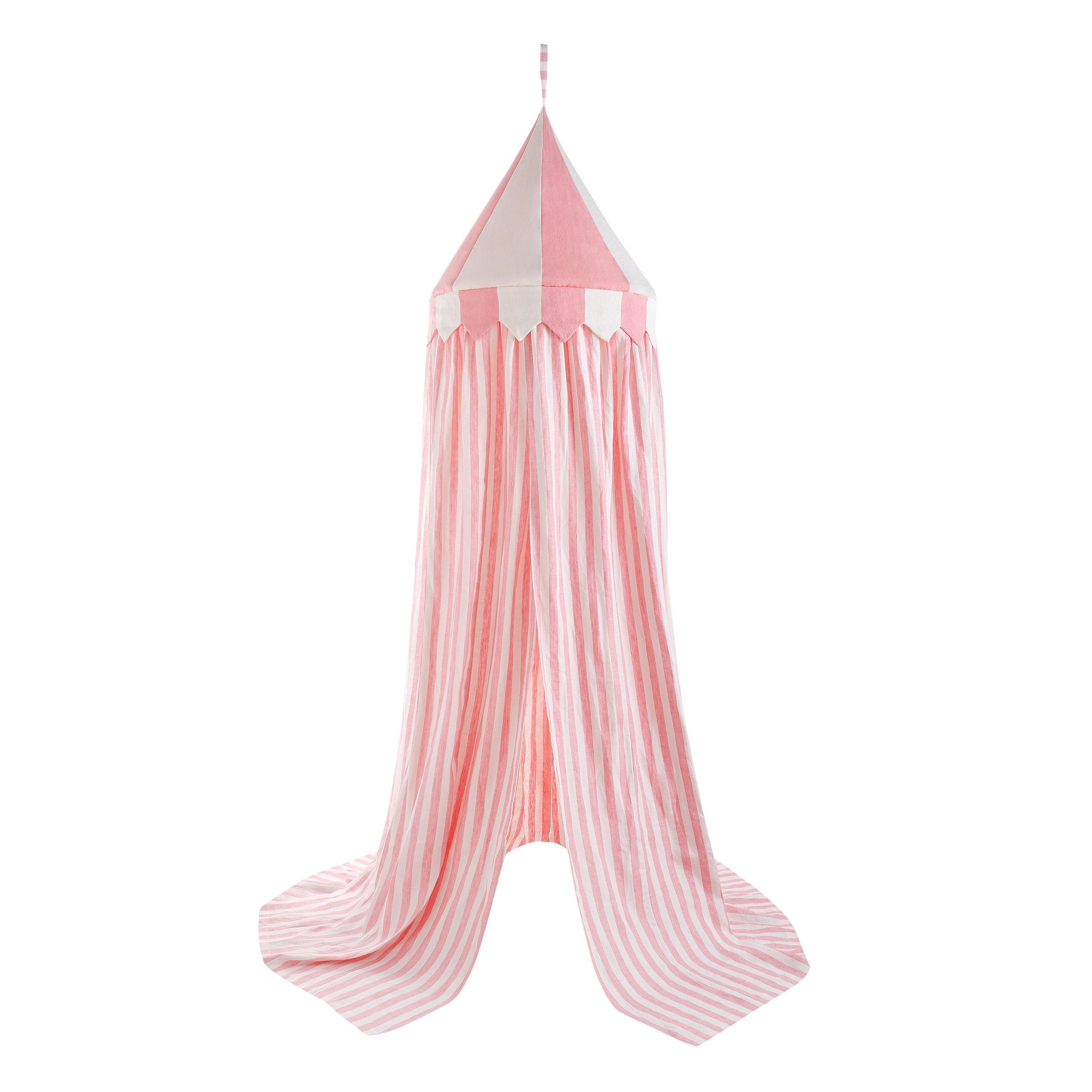 Candy stripe canopy, peony