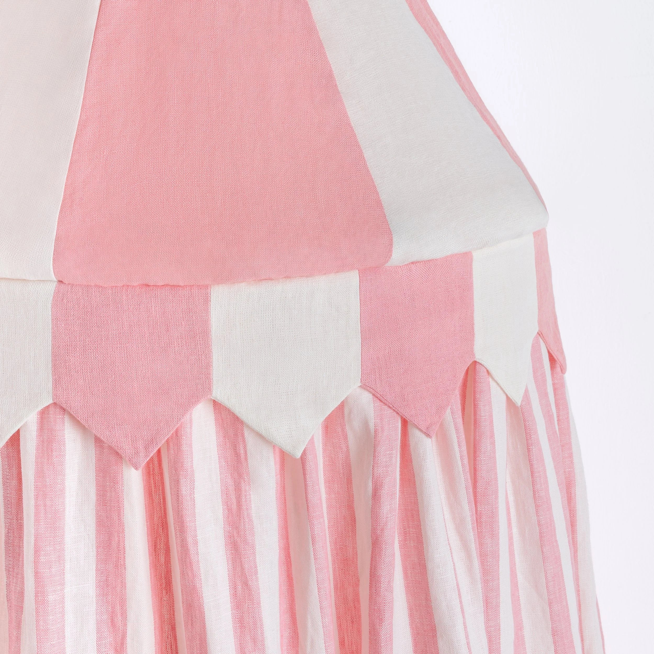 Candy stripe canopy, peony