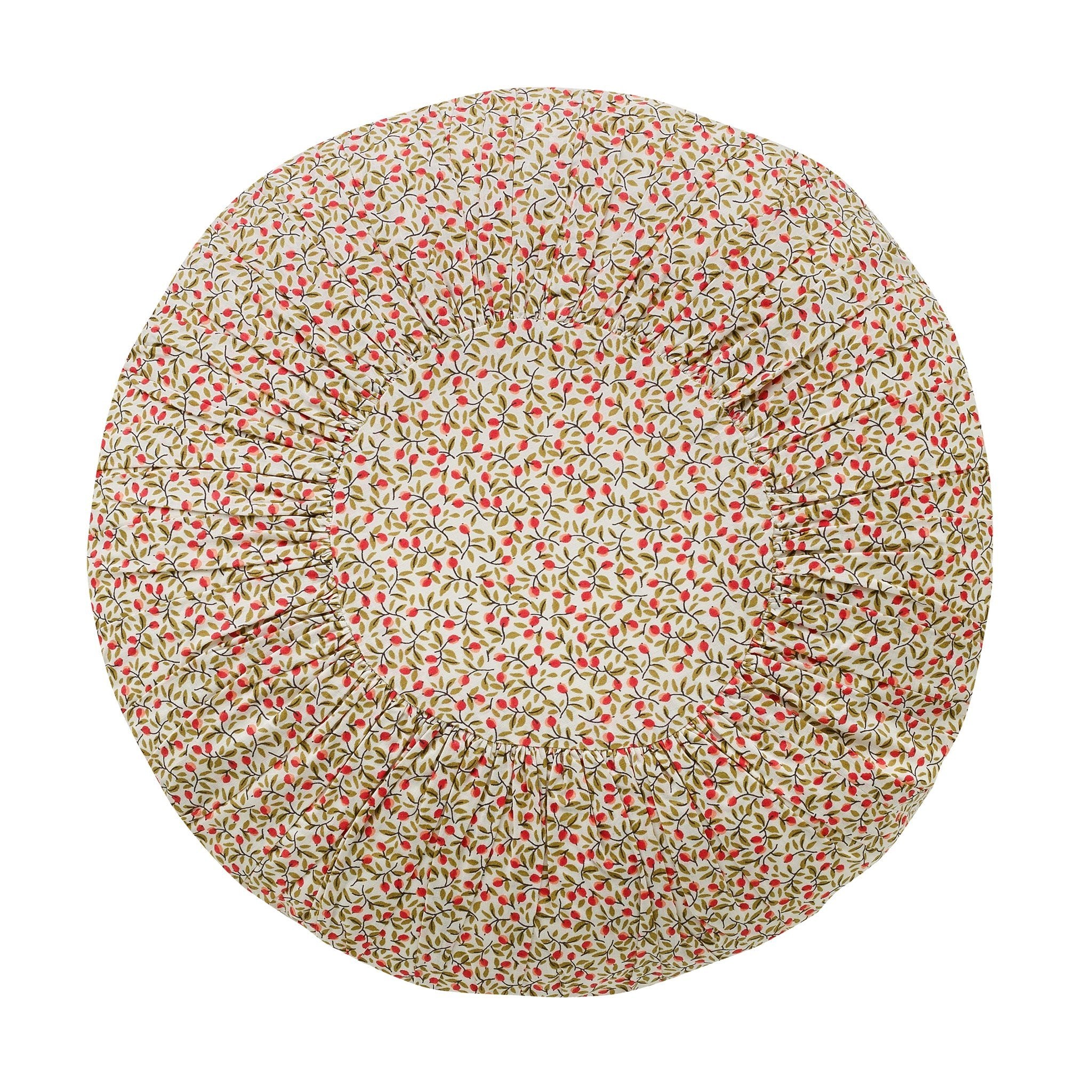 Herukka round cushion, vanilla
