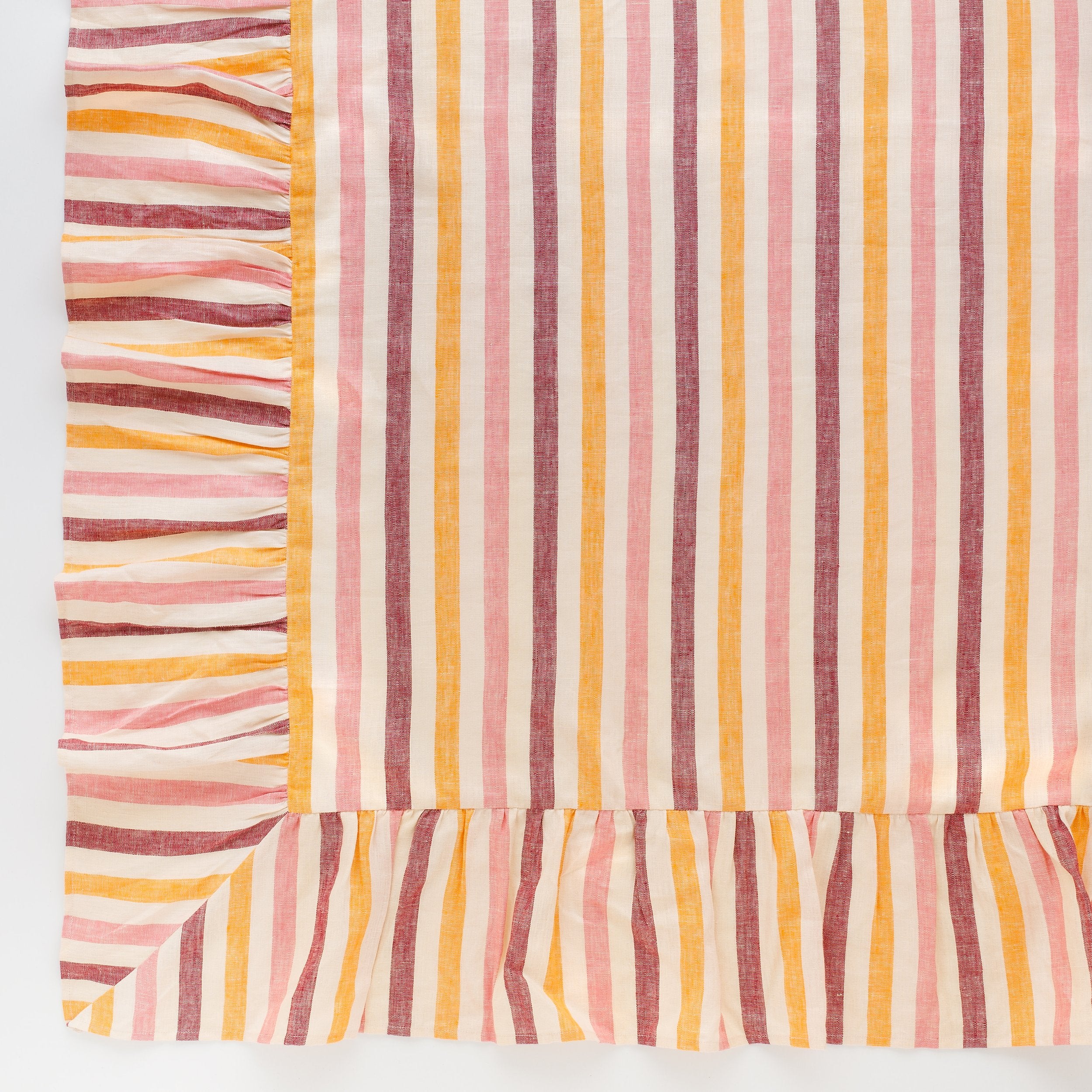 Candy stripe tablecloth, claret