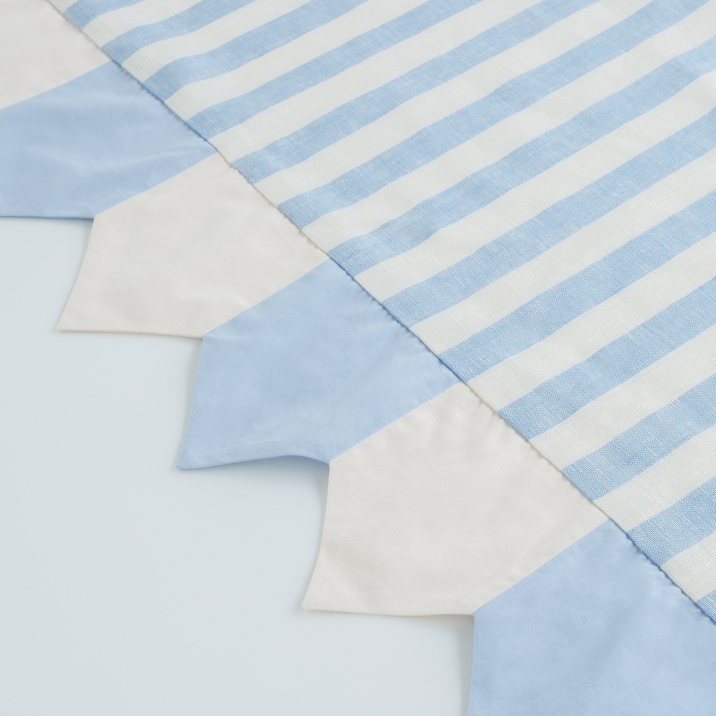 Candy stripe toran, cornflower