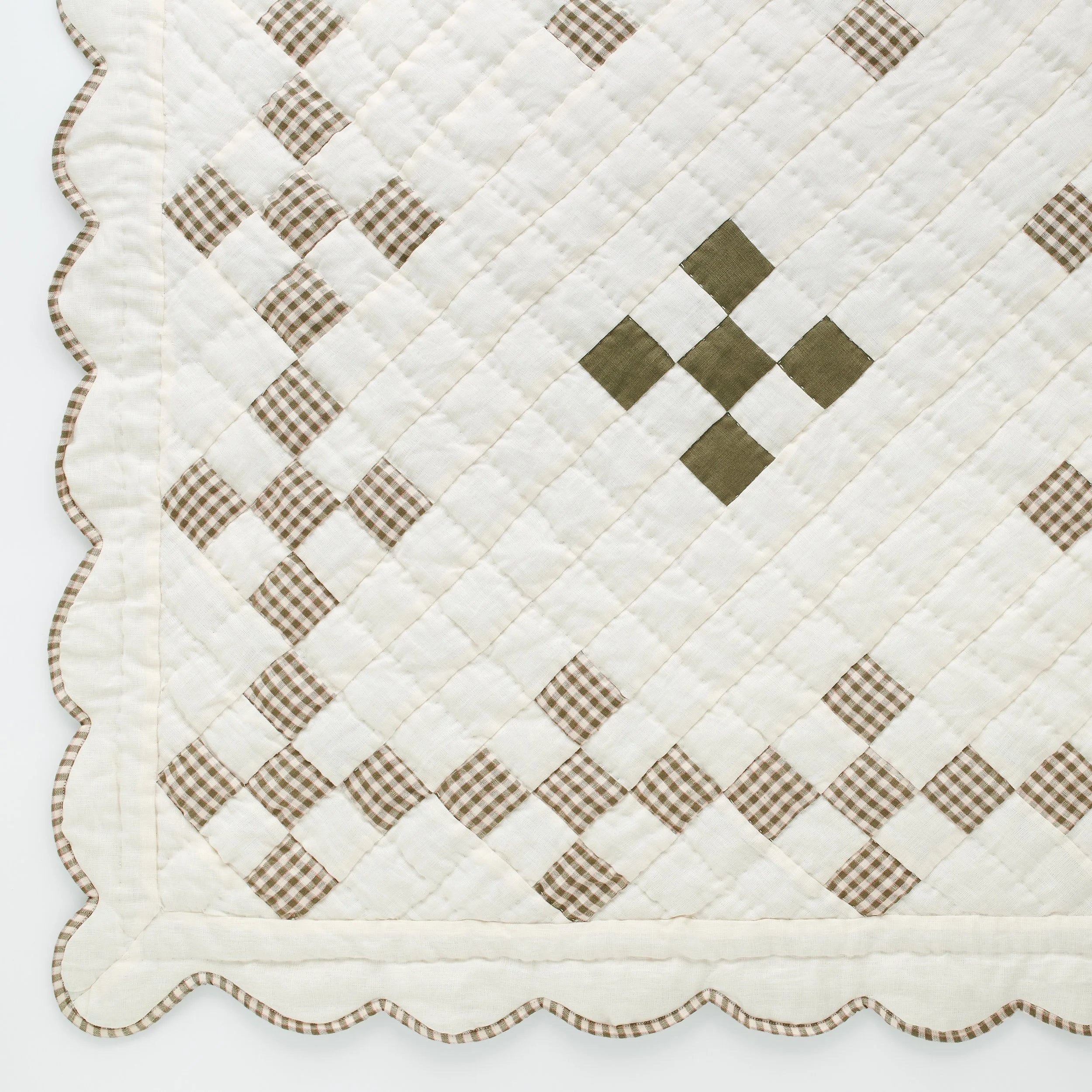Cadillo BABY quilt, olive