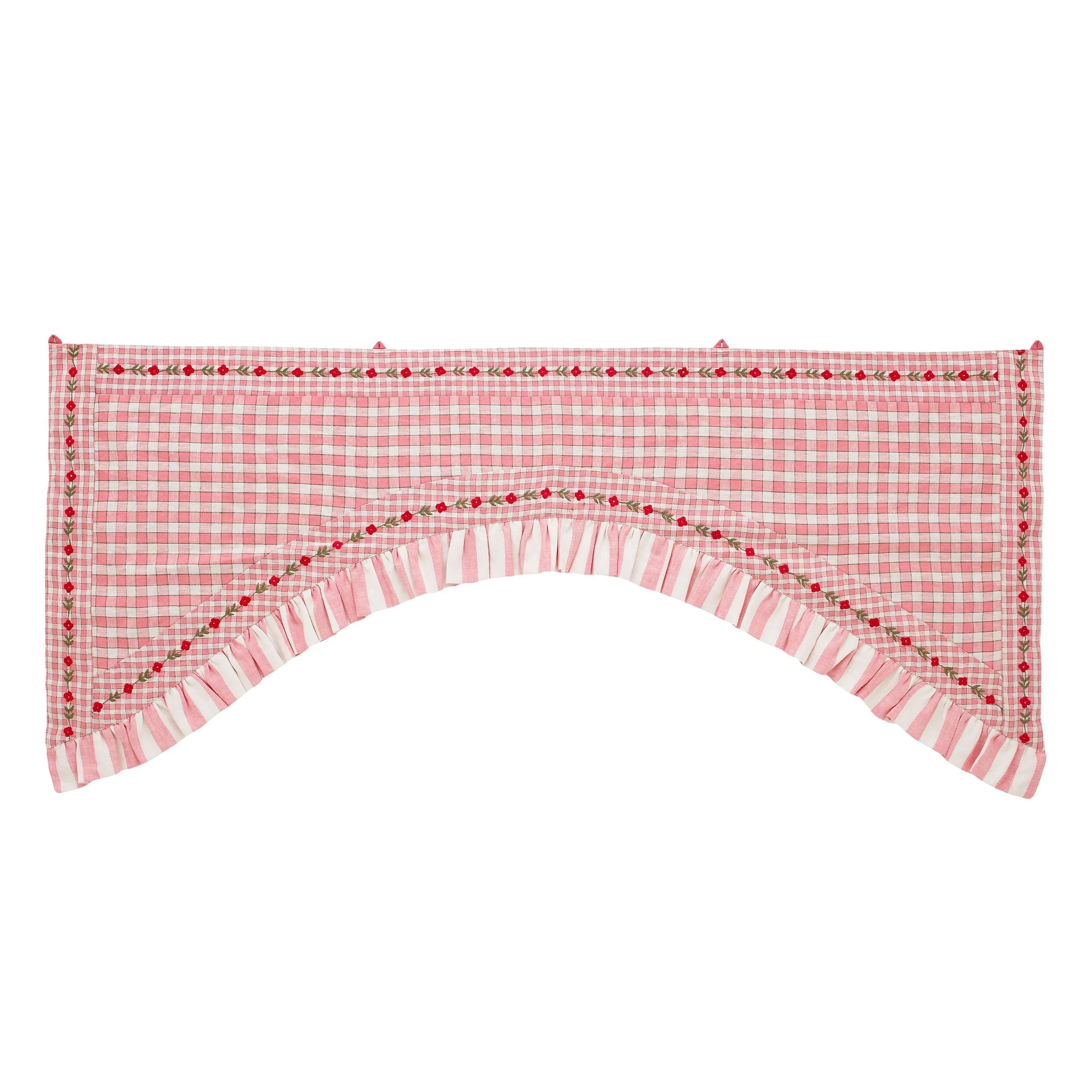 Gingham toran, peony