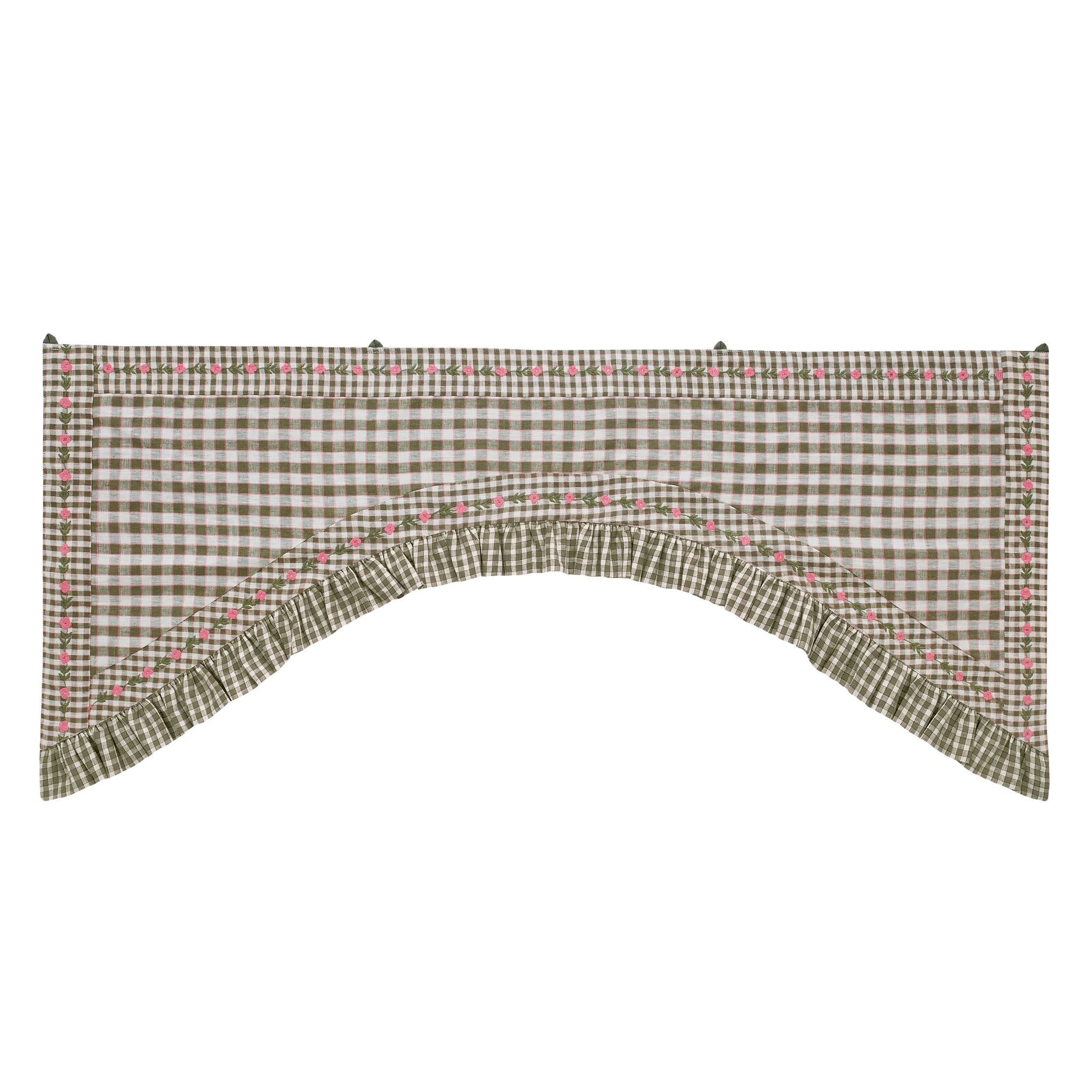 Gingham toran, olive
