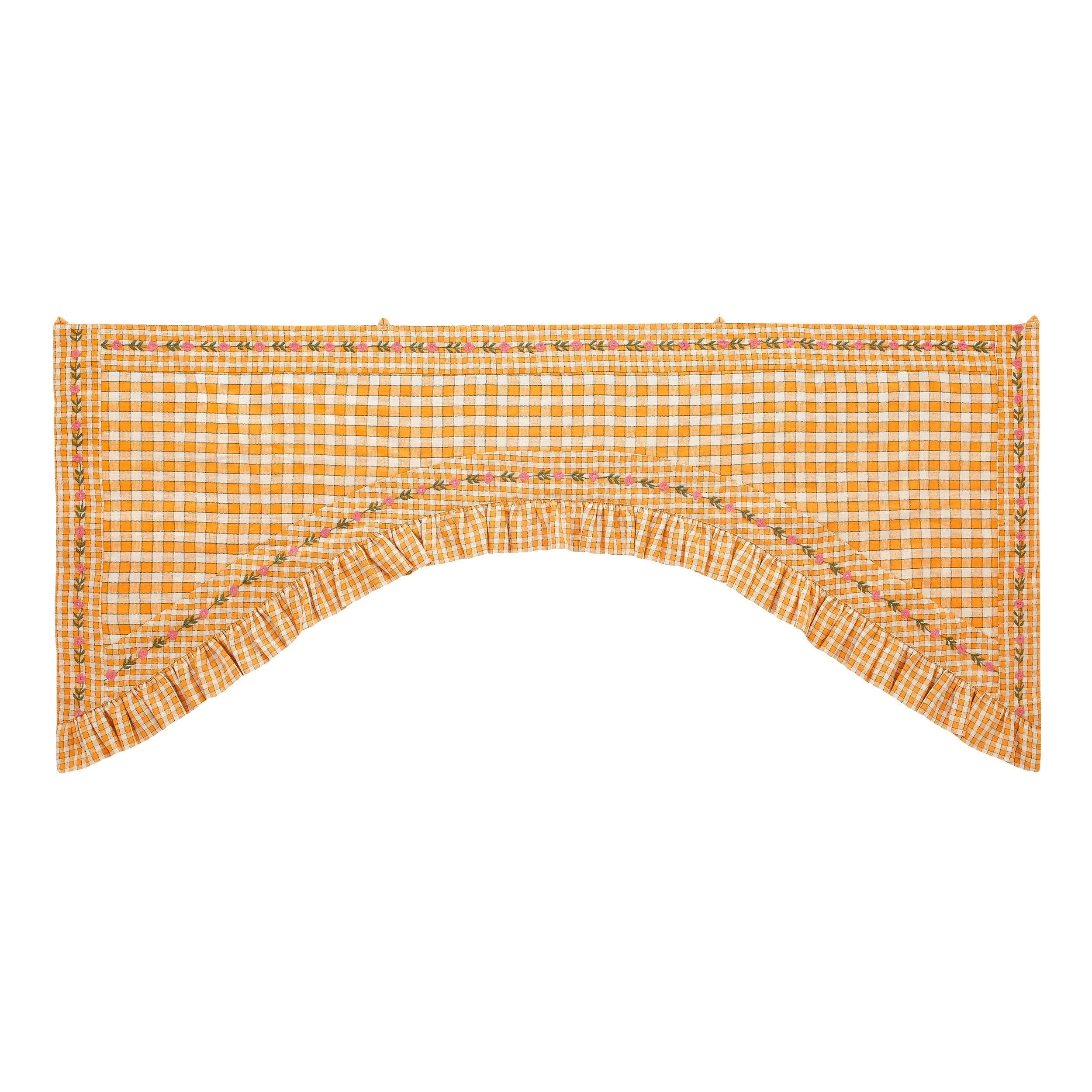 Gingham toran, apricot