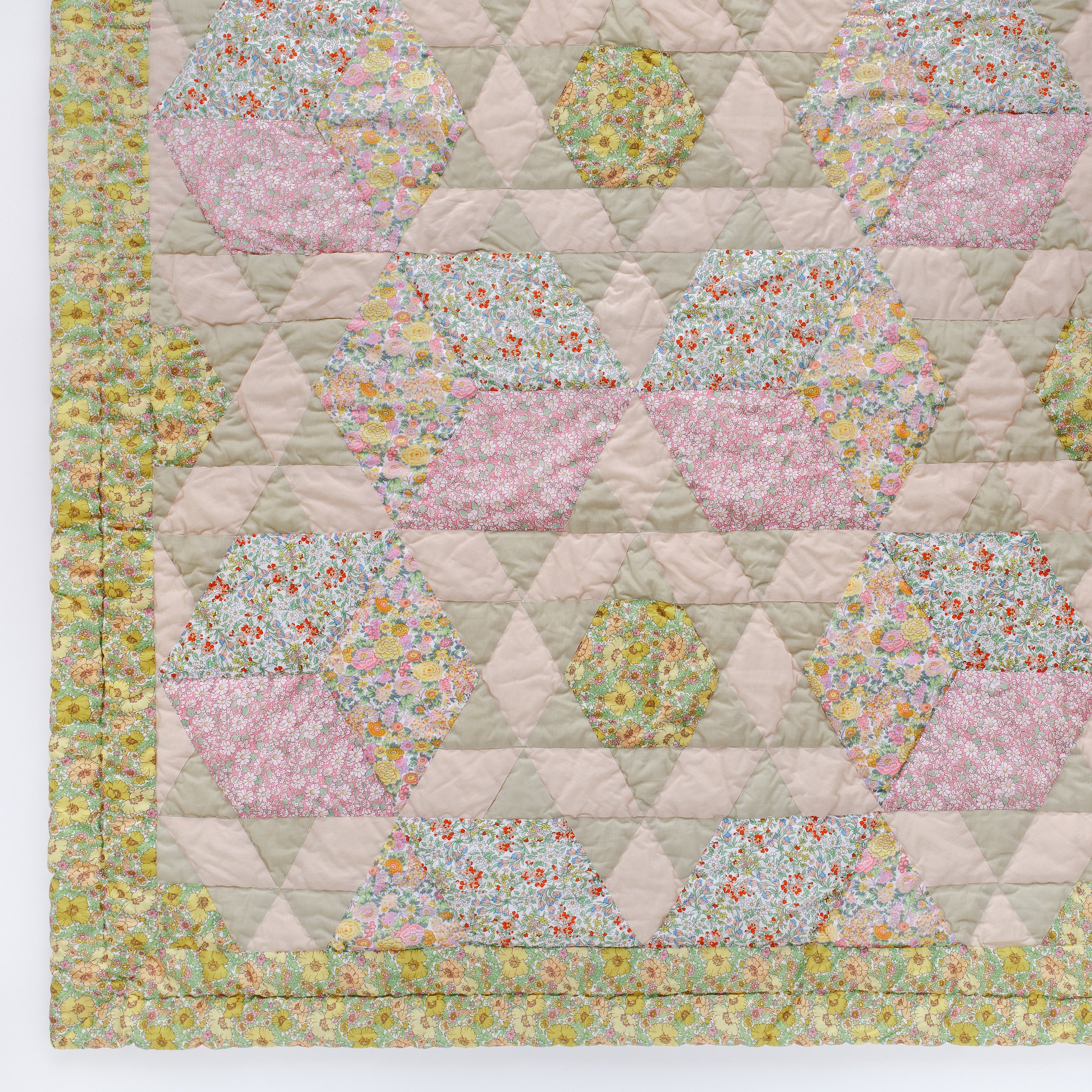 Niityn Laulu 'made with Liberty fabric' patchwork quilt