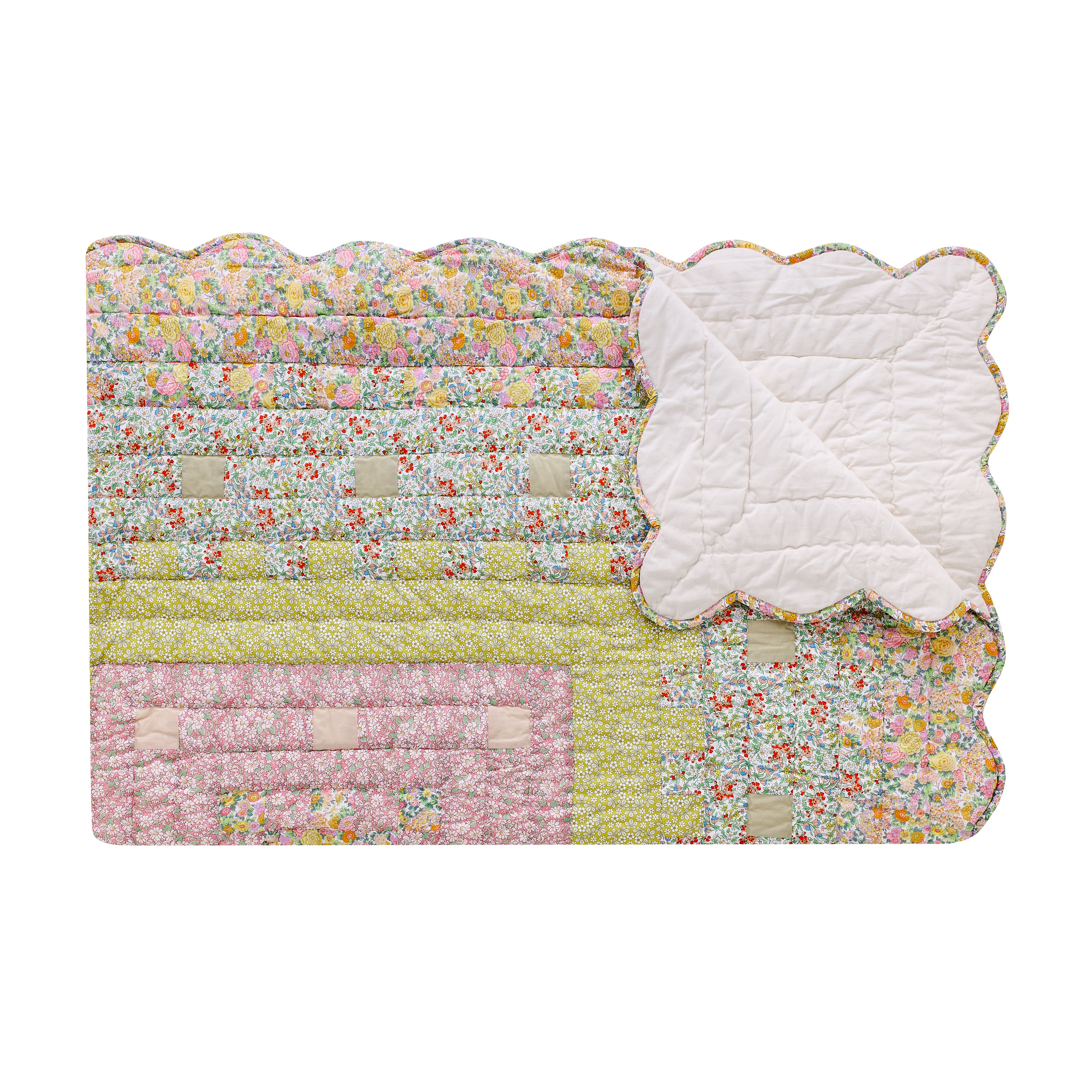 Clementina - Made with Liberty fabrics patchwork quilt – Projektityyny