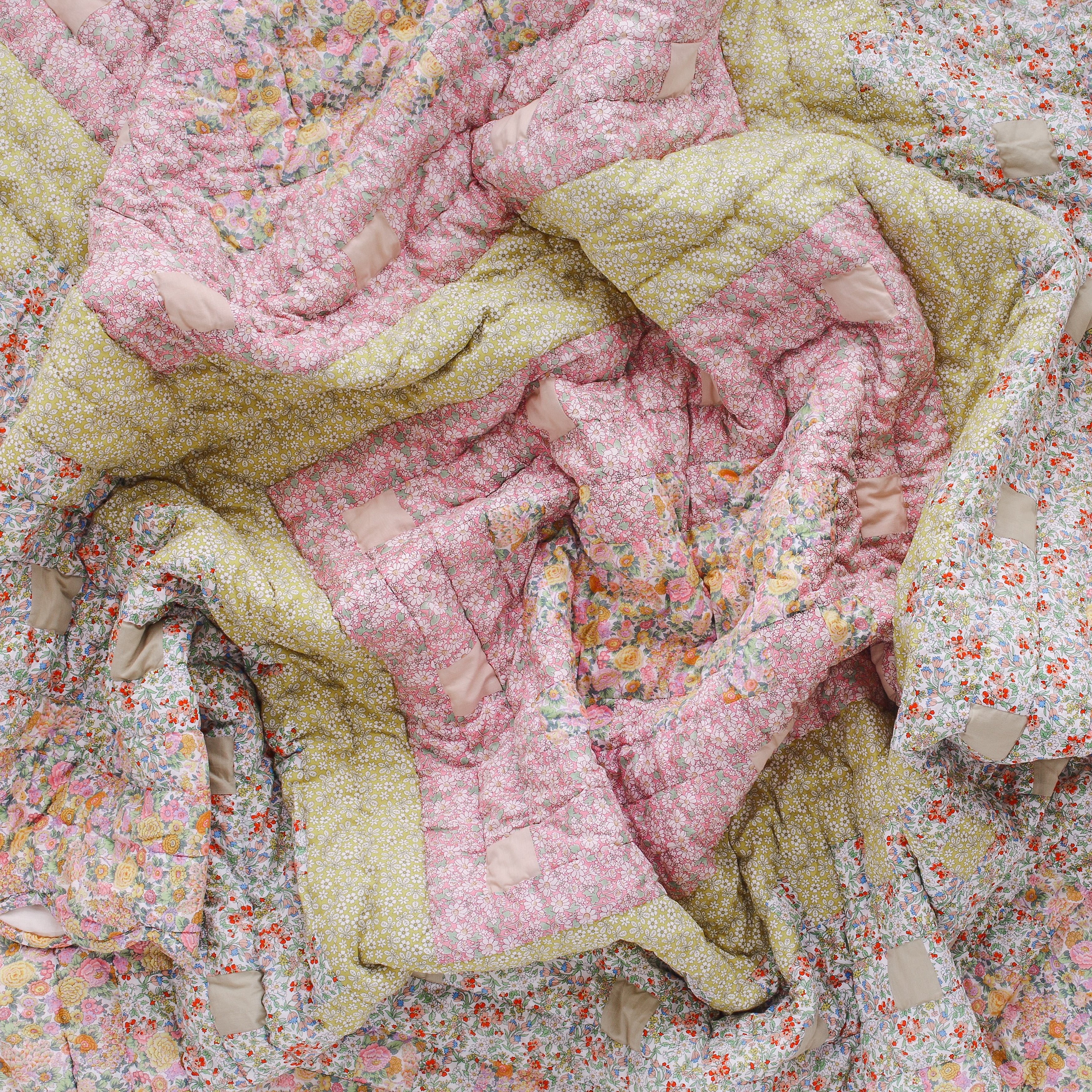 Elysian Day  BABY - Made with Liberty fabrics patchwork quilt