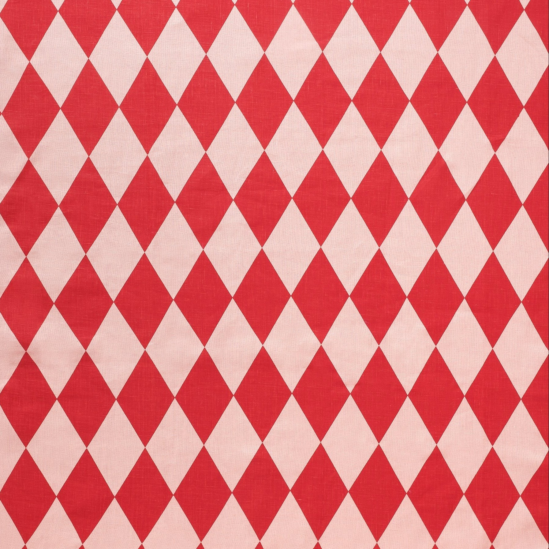 Harlequin frill tablecloth, red/pink