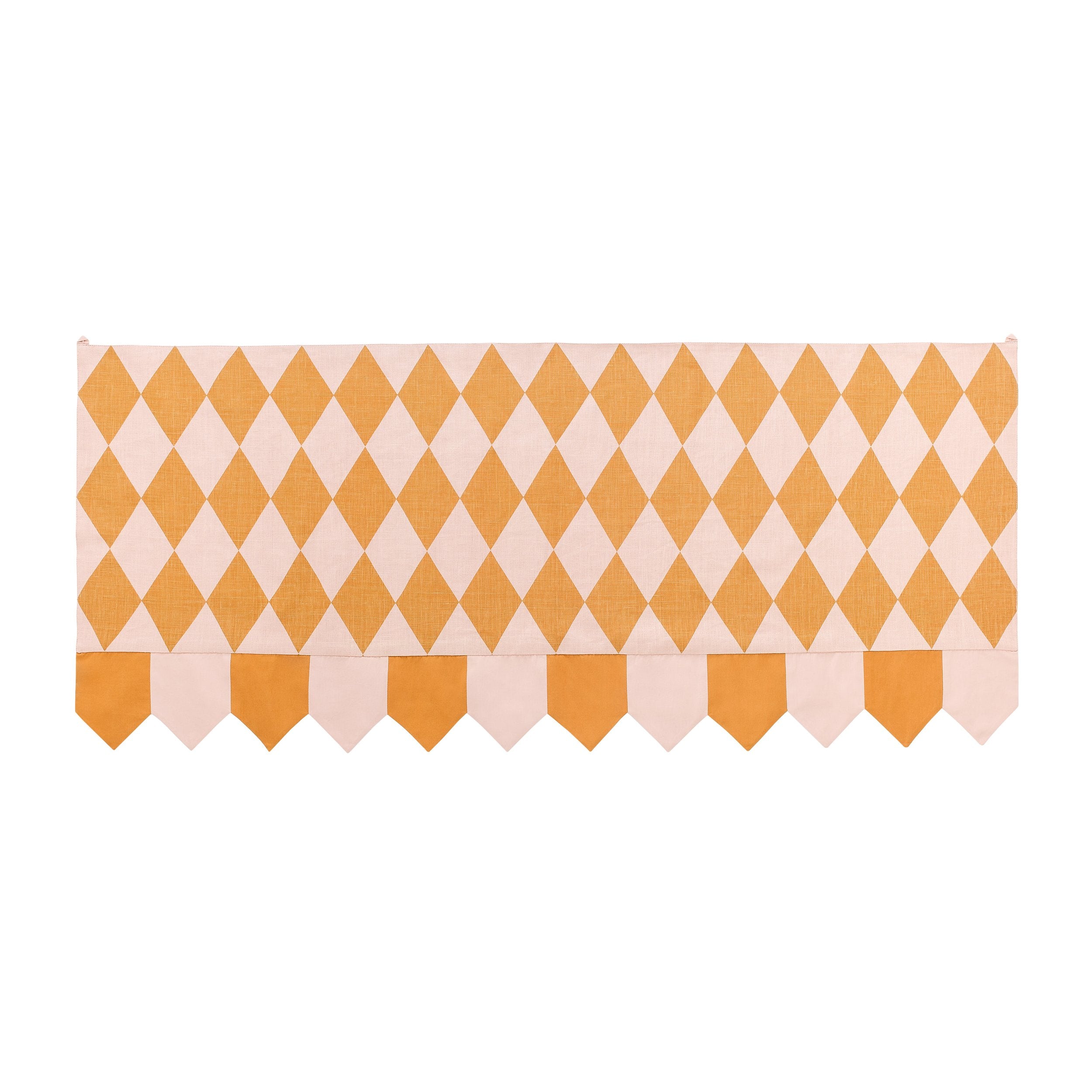 Harlequin toran, mustard/peach