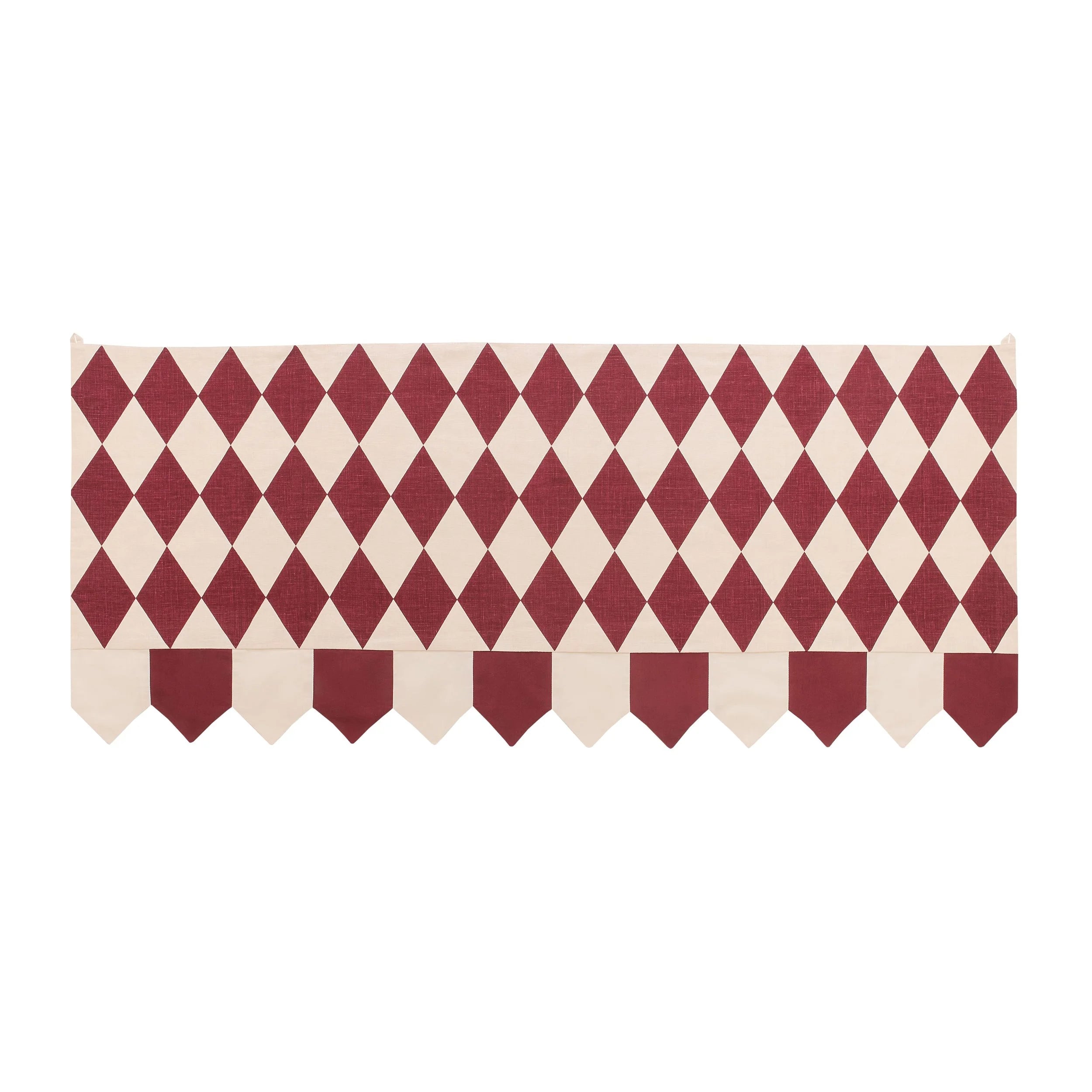 Harlequin toran, claret / cream