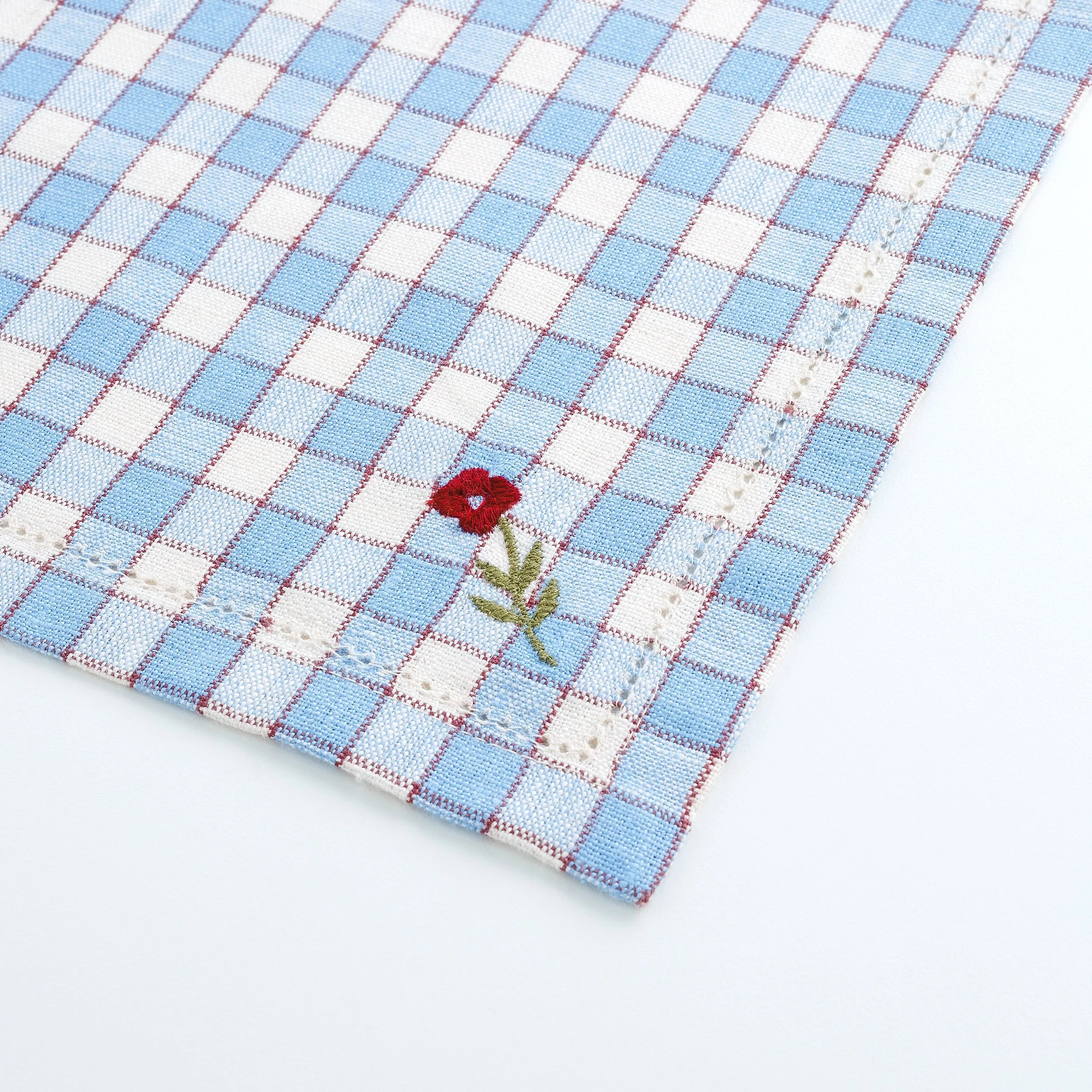 Gingham napkins, sold in pairs