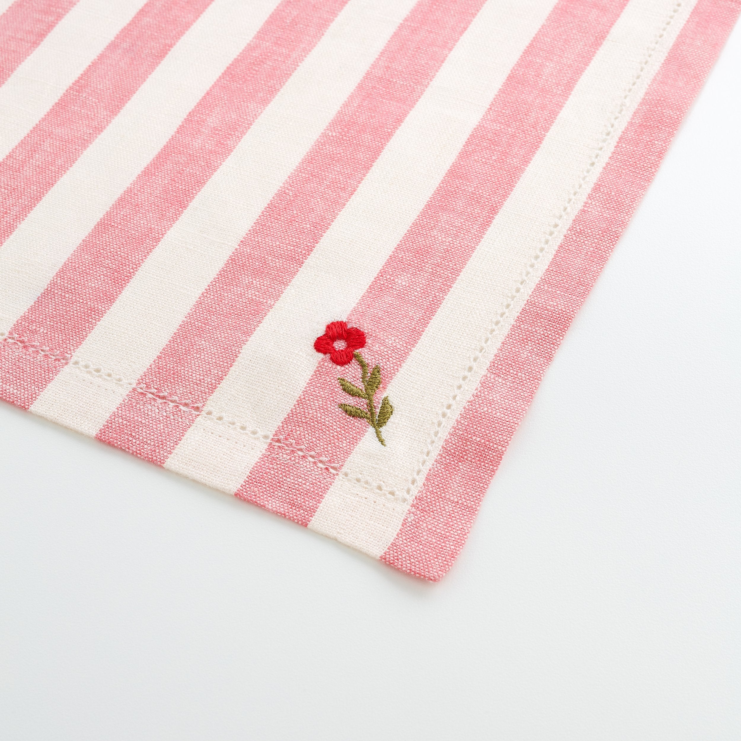 Candy stripe napkins, sold in pairs
