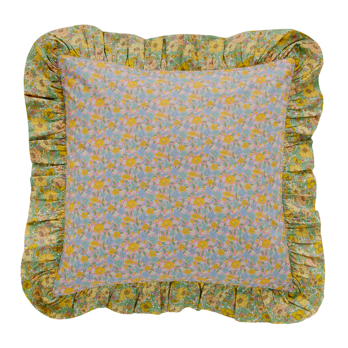 Floral Ovation, Made with Liberty Fabrics frill cushion