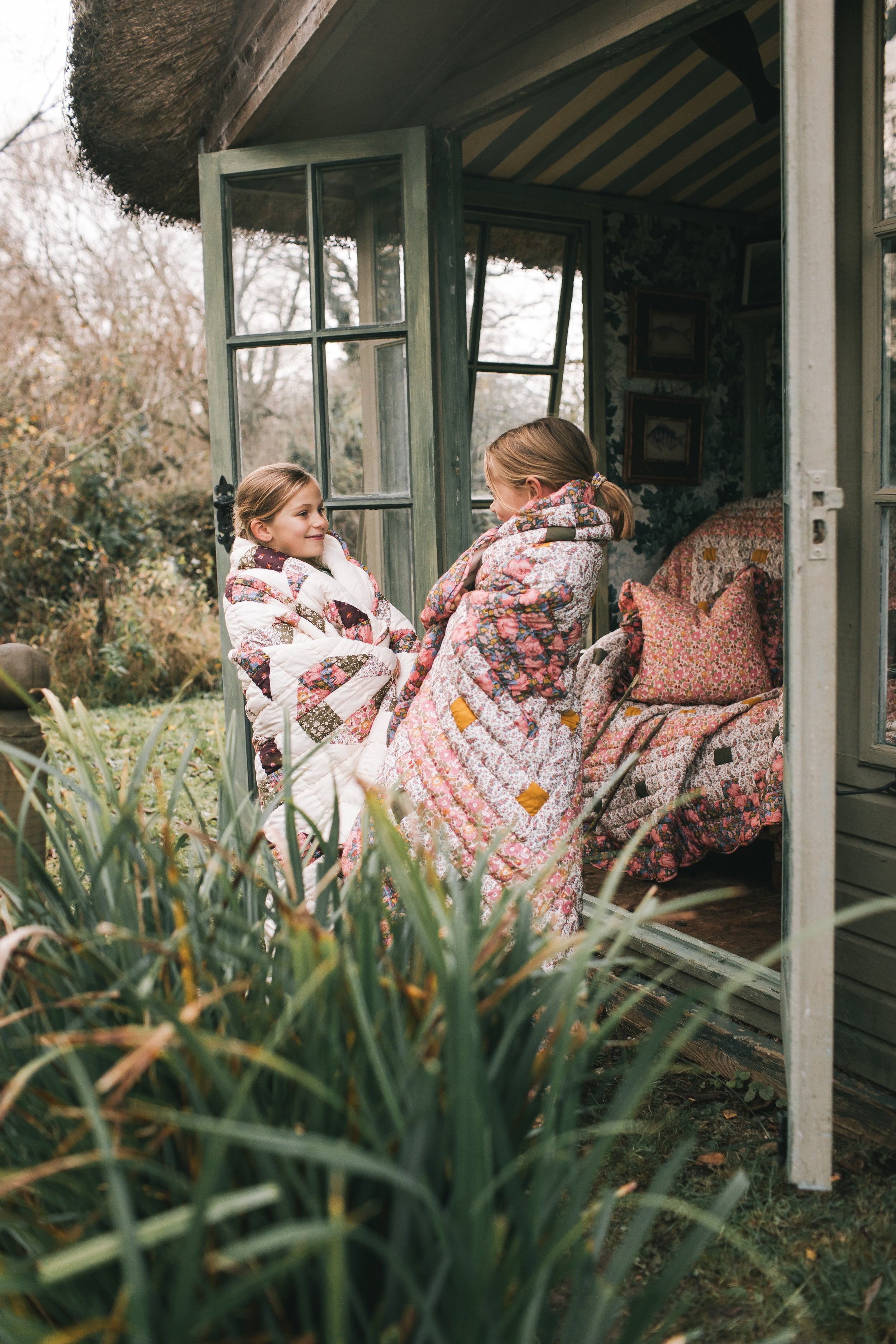 New Season Rusetti baby quilt, made with Liberty fabric