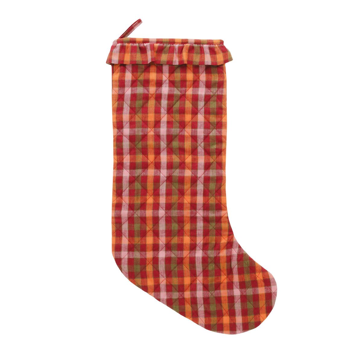 Luumu check Christmas stocking