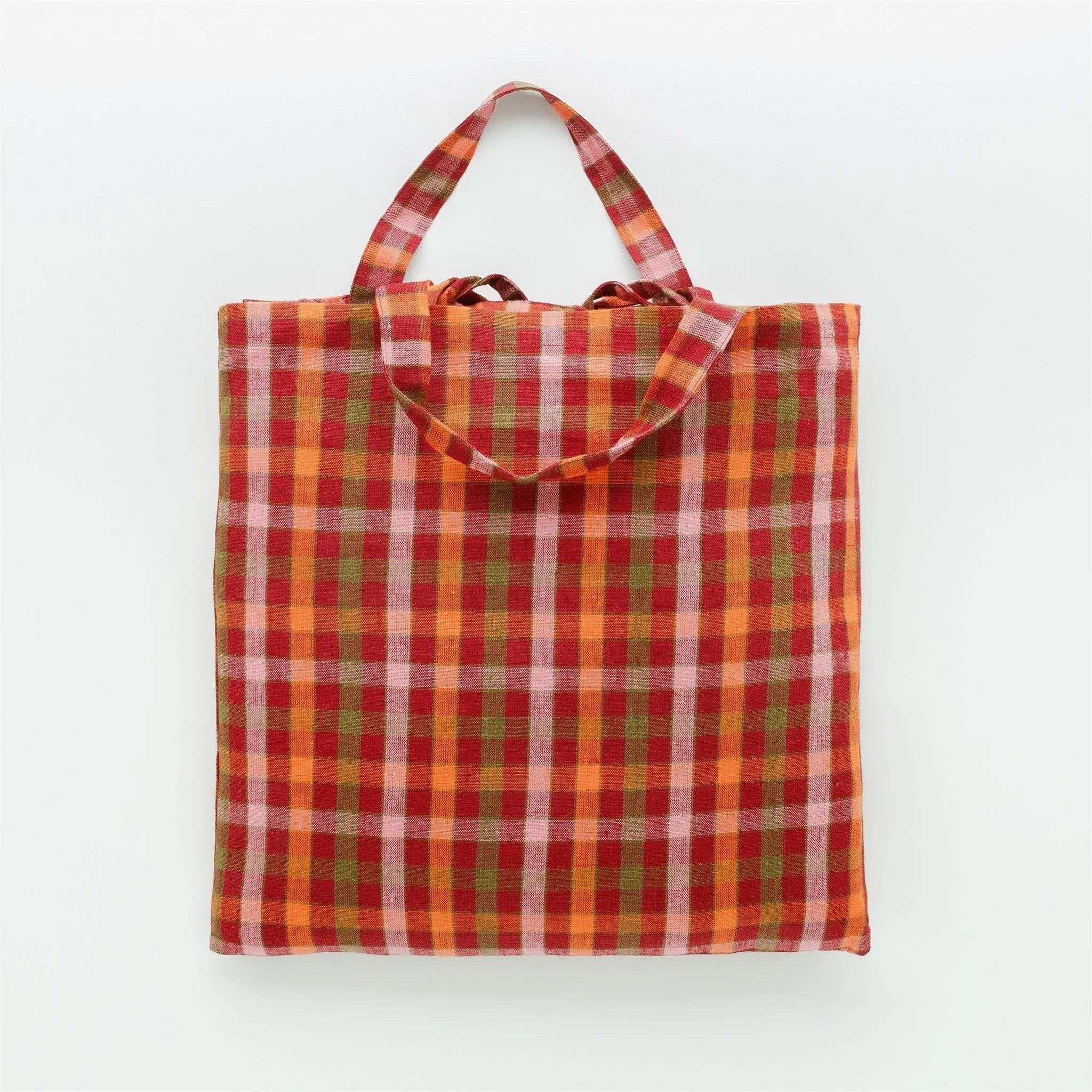 Luumu check curtains, a pair in a bag