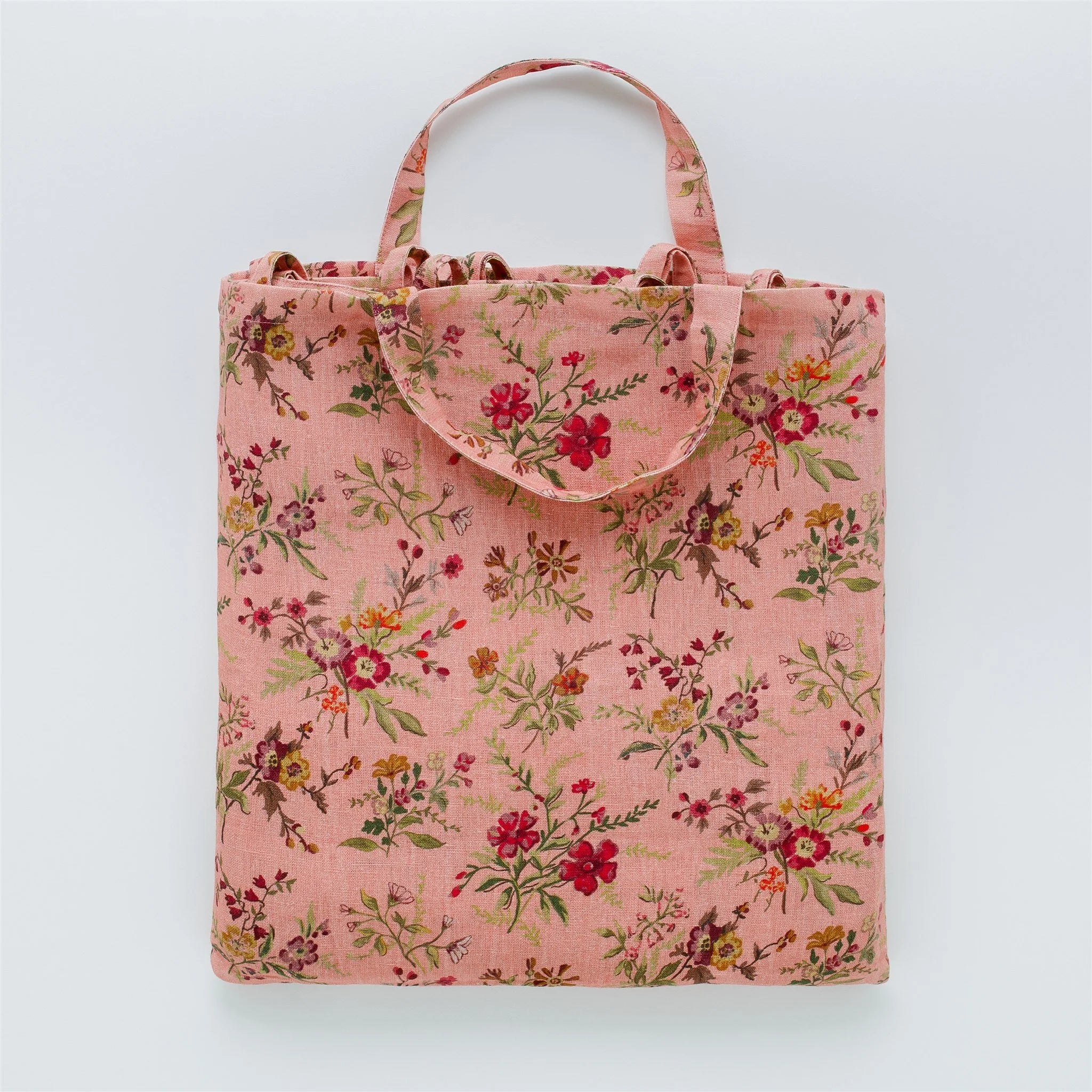 Prairie floral curtains, a pair in a bag - peony