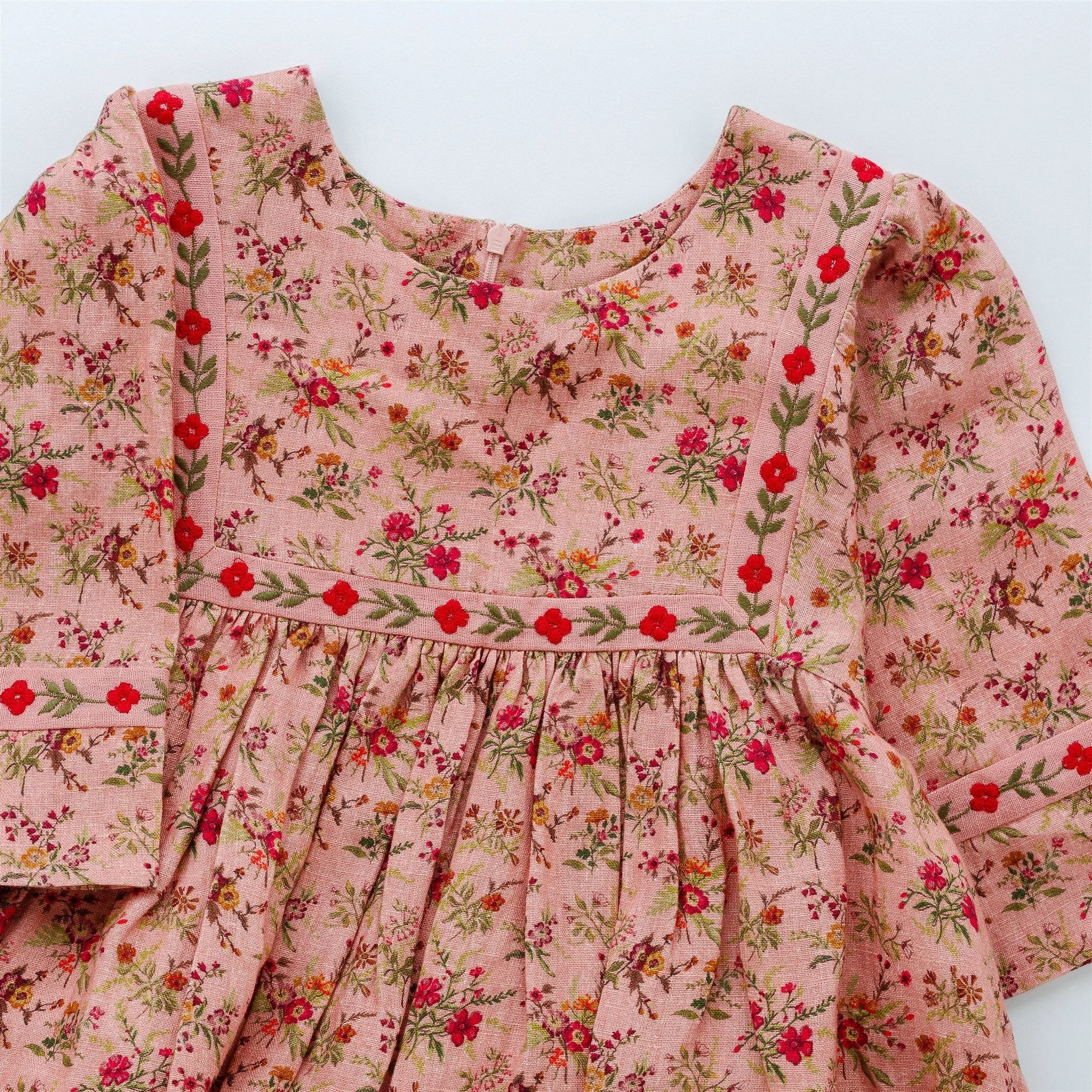 PRE-order Prairie floral nightie/dress, peony, JULY delivery