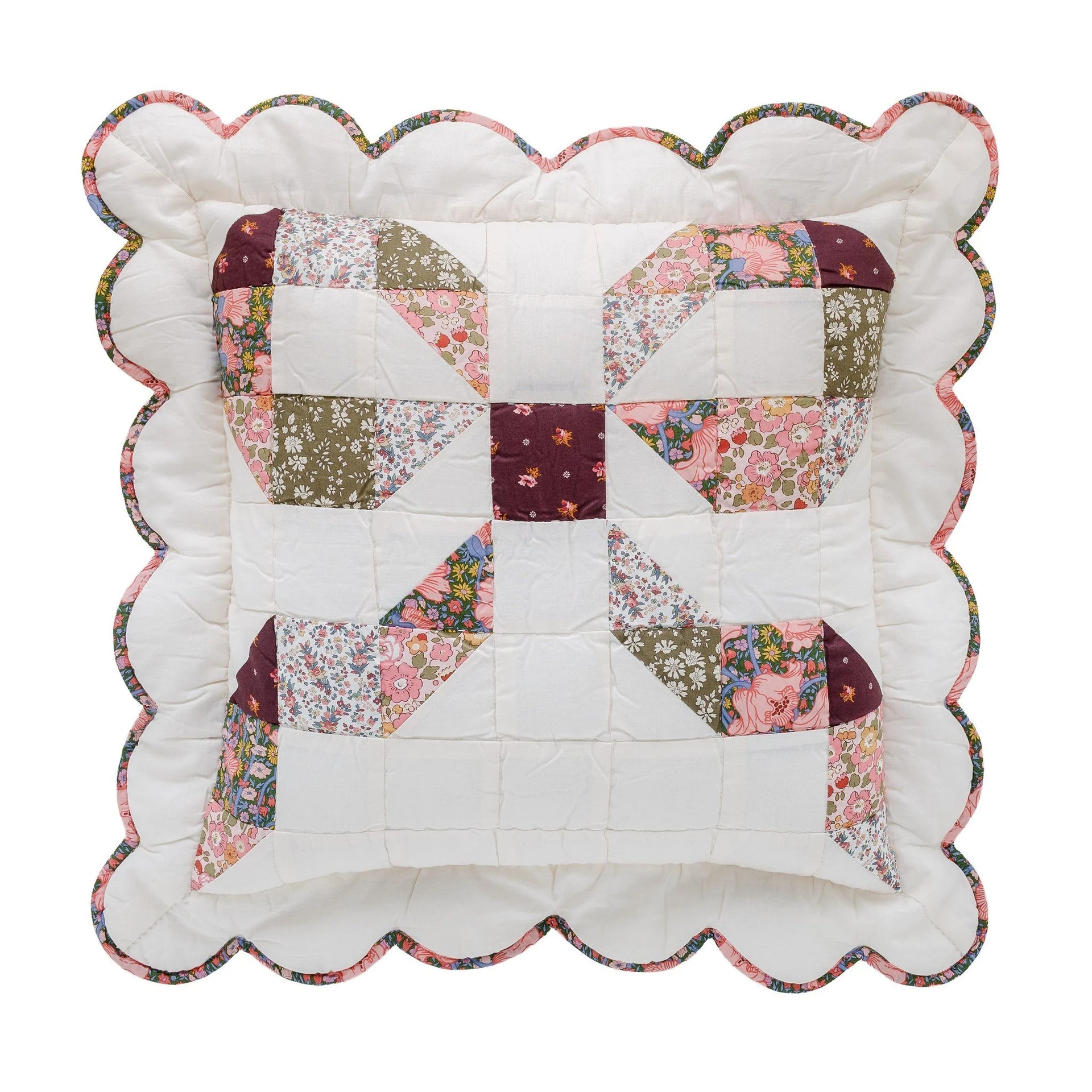 Bow - Made with Liberty fabrics patchwork cushion – Projektityyny