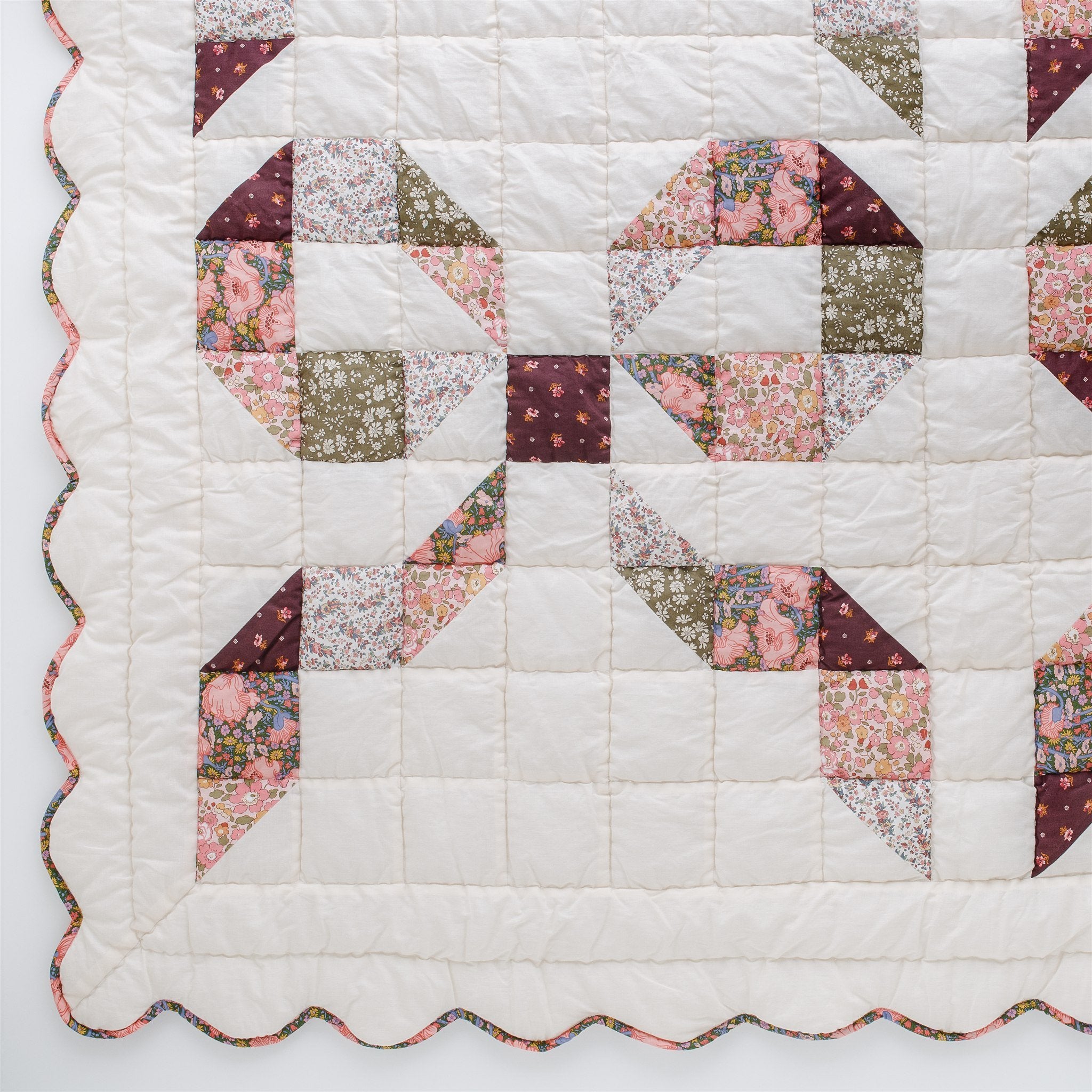 New Season Rusetti baby quilt, made with Liberty fabric