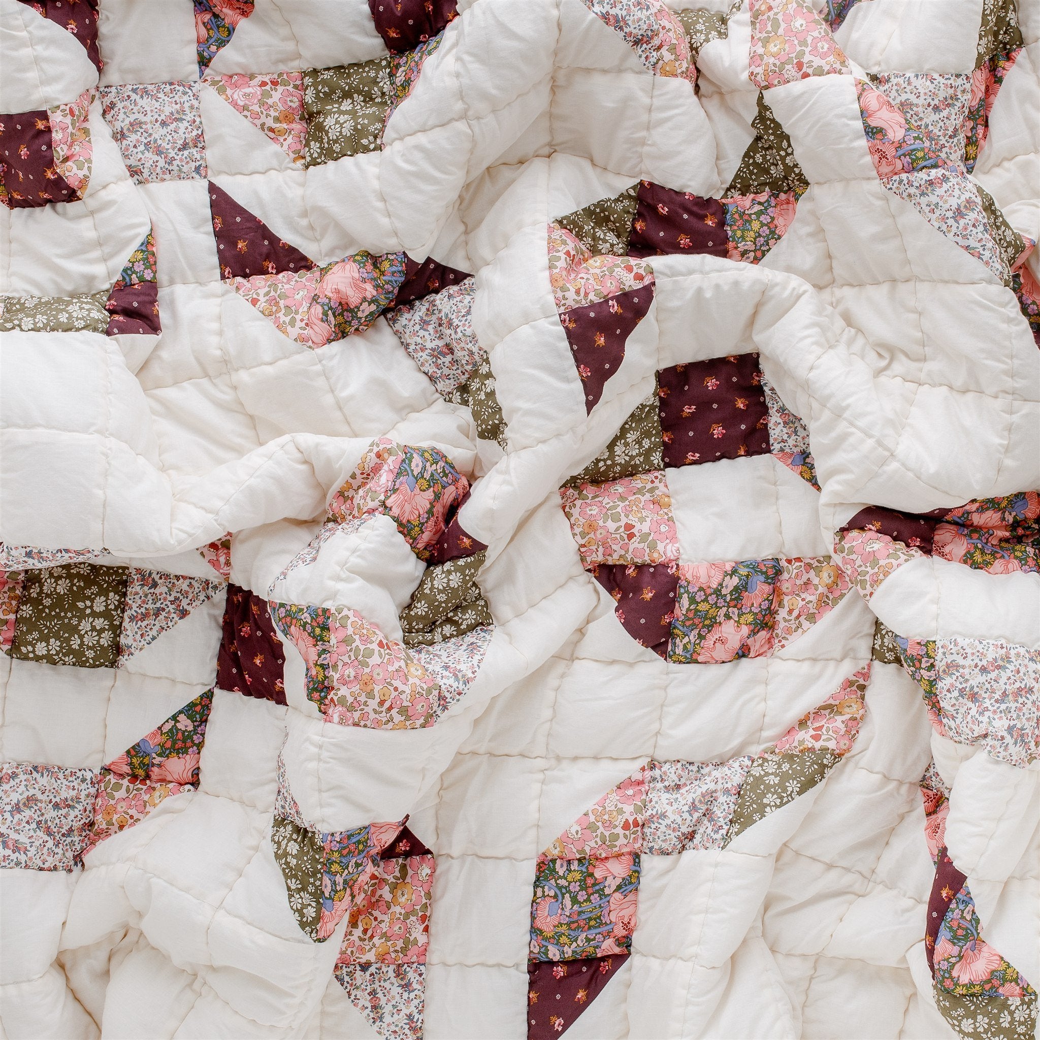 New Season Rusetti baby quilt, made with Liberty fabric