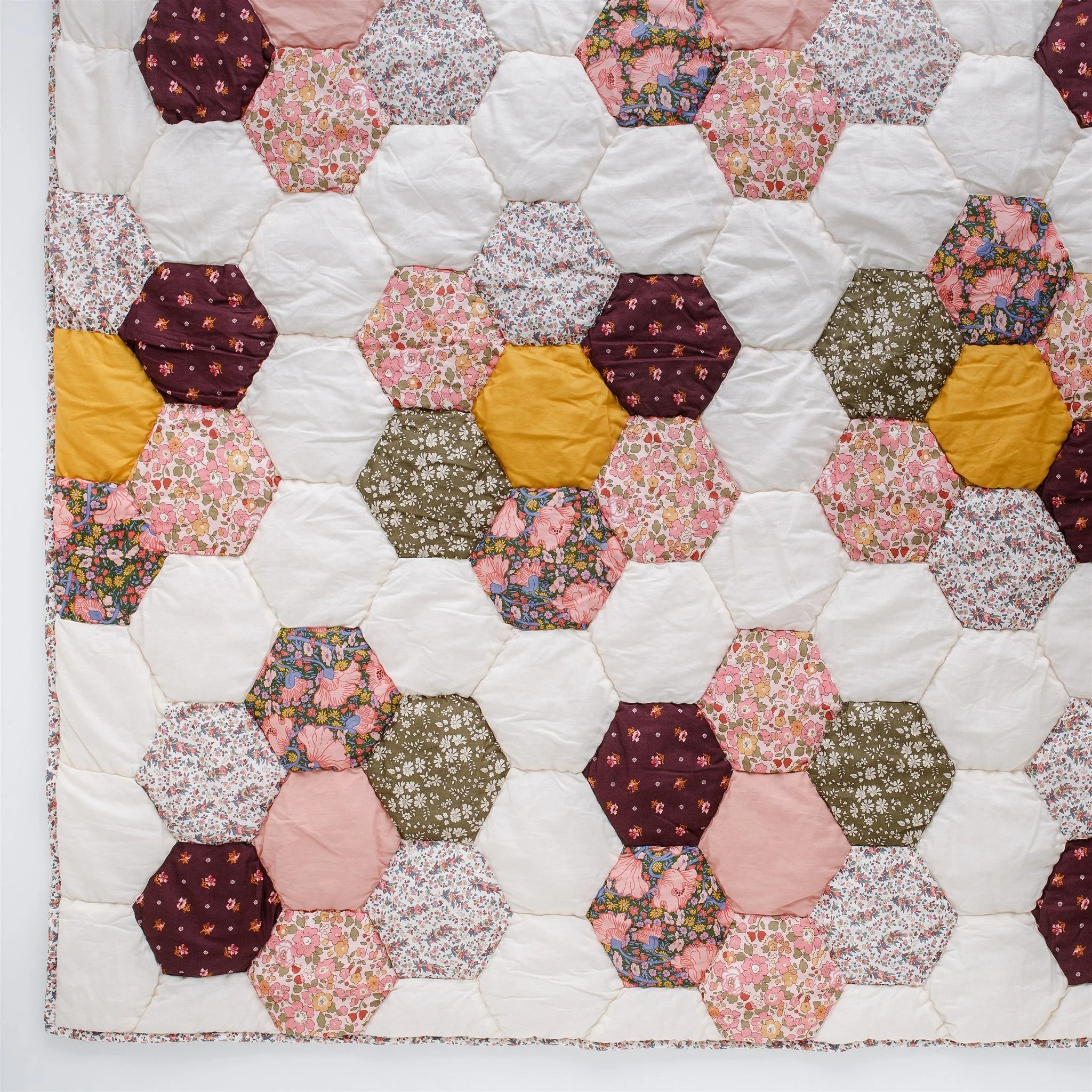 Christabel BABY - Made with Liberty fabrics Patchwork quilt