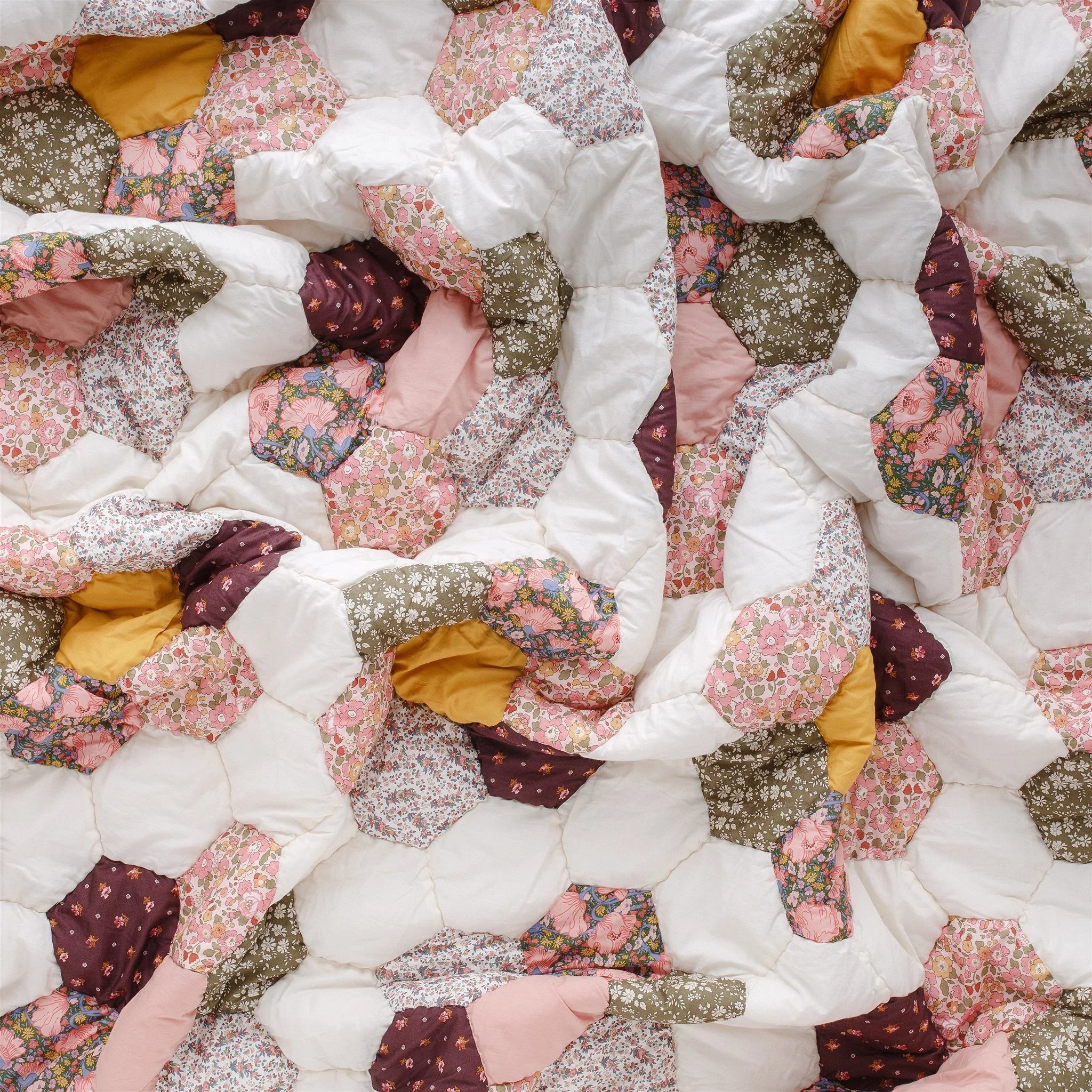 Christabel - Made with Liberty fabrics Patchwork quilt