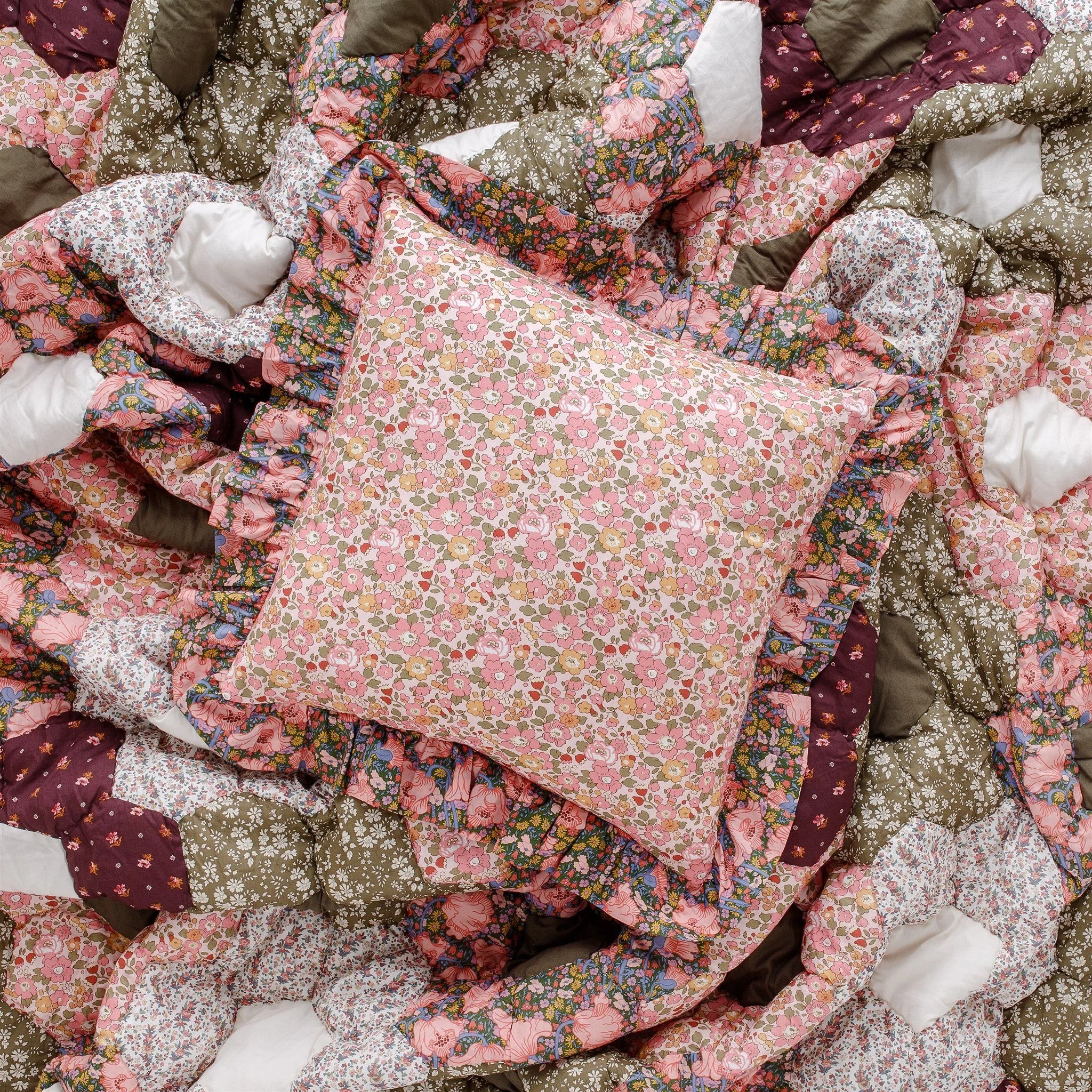 Clio - Made with Liberty fabrics Patchwork quilt