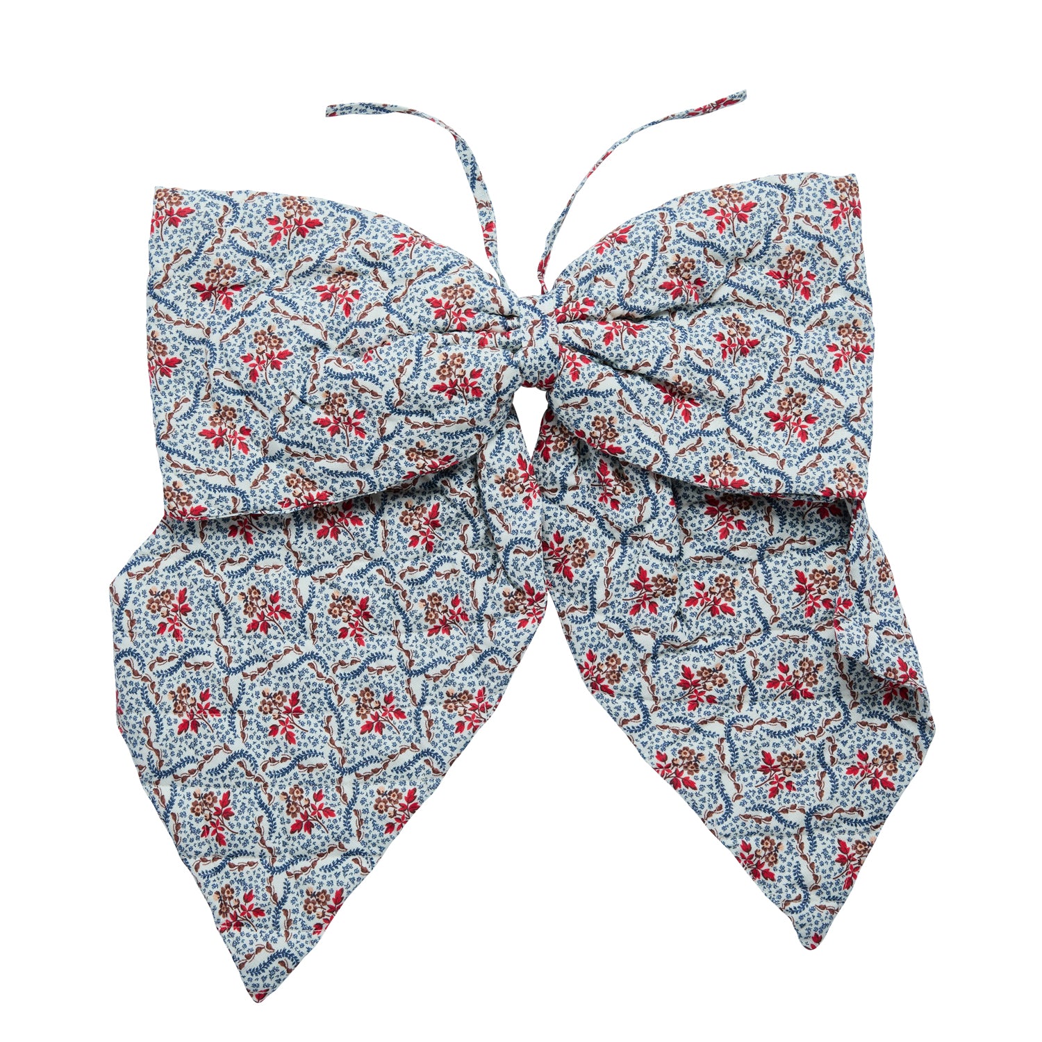 Rosalie Vine quilted bow, navy