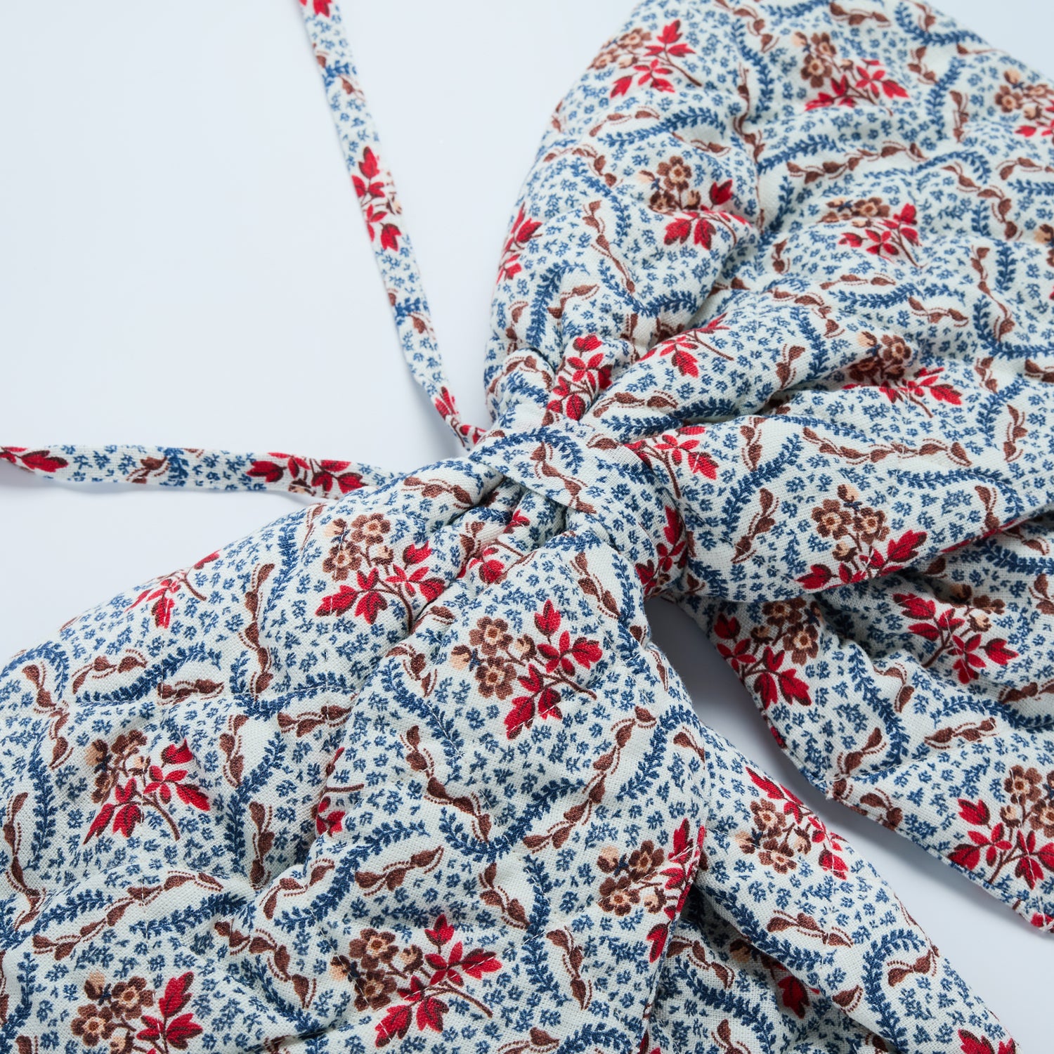 Rosalie Vine quilted bow, navy
