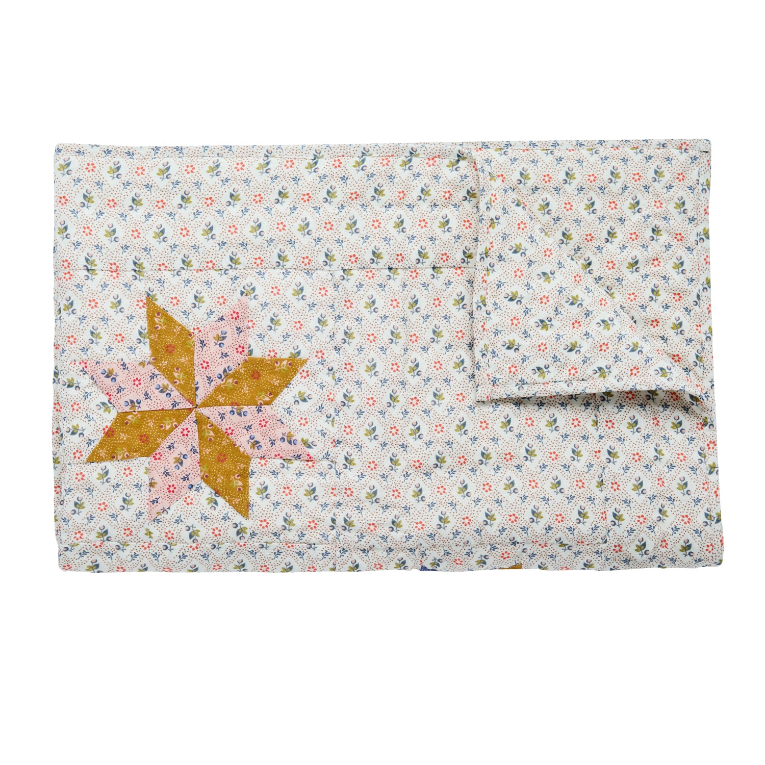 Tähti patchwork quilt BABY, whisper cream