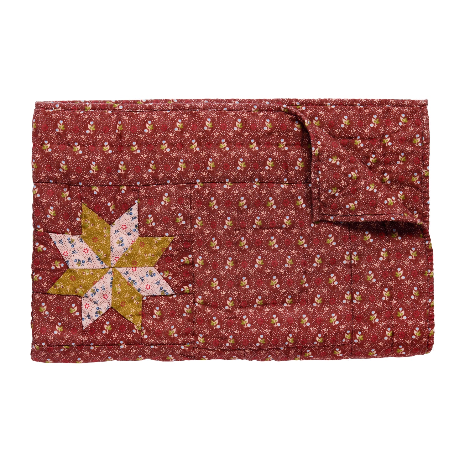 Tähti patchwork quilt BABY, cacao