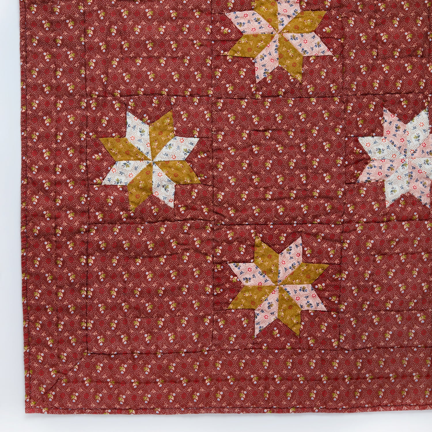 Tähti patchwork quilt BABY, cacao