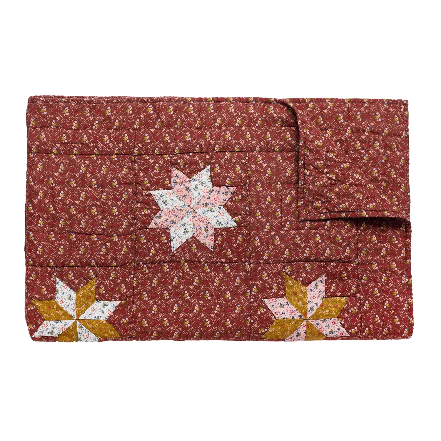 Tähti patchwork quilt, cacao