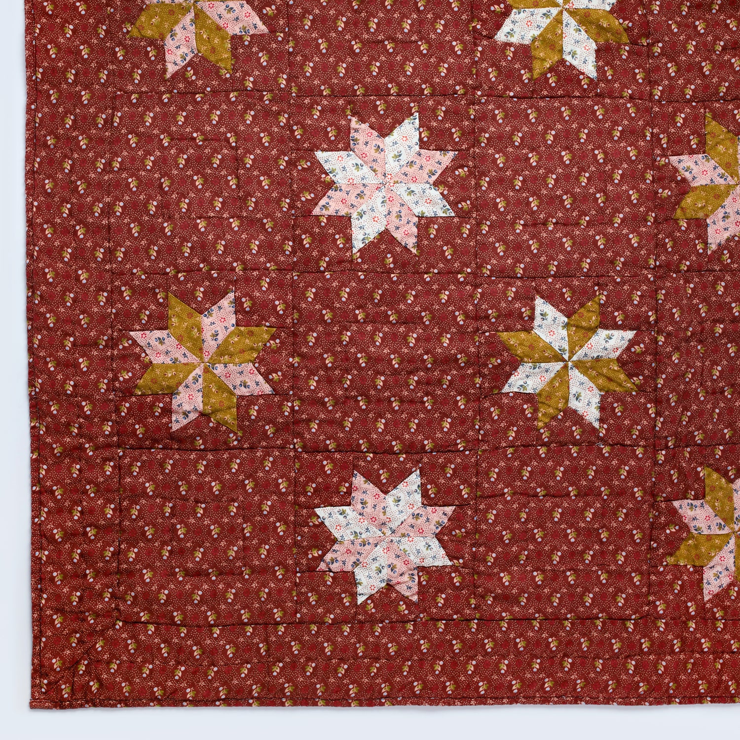 Tähti patchwork quilt, cacao