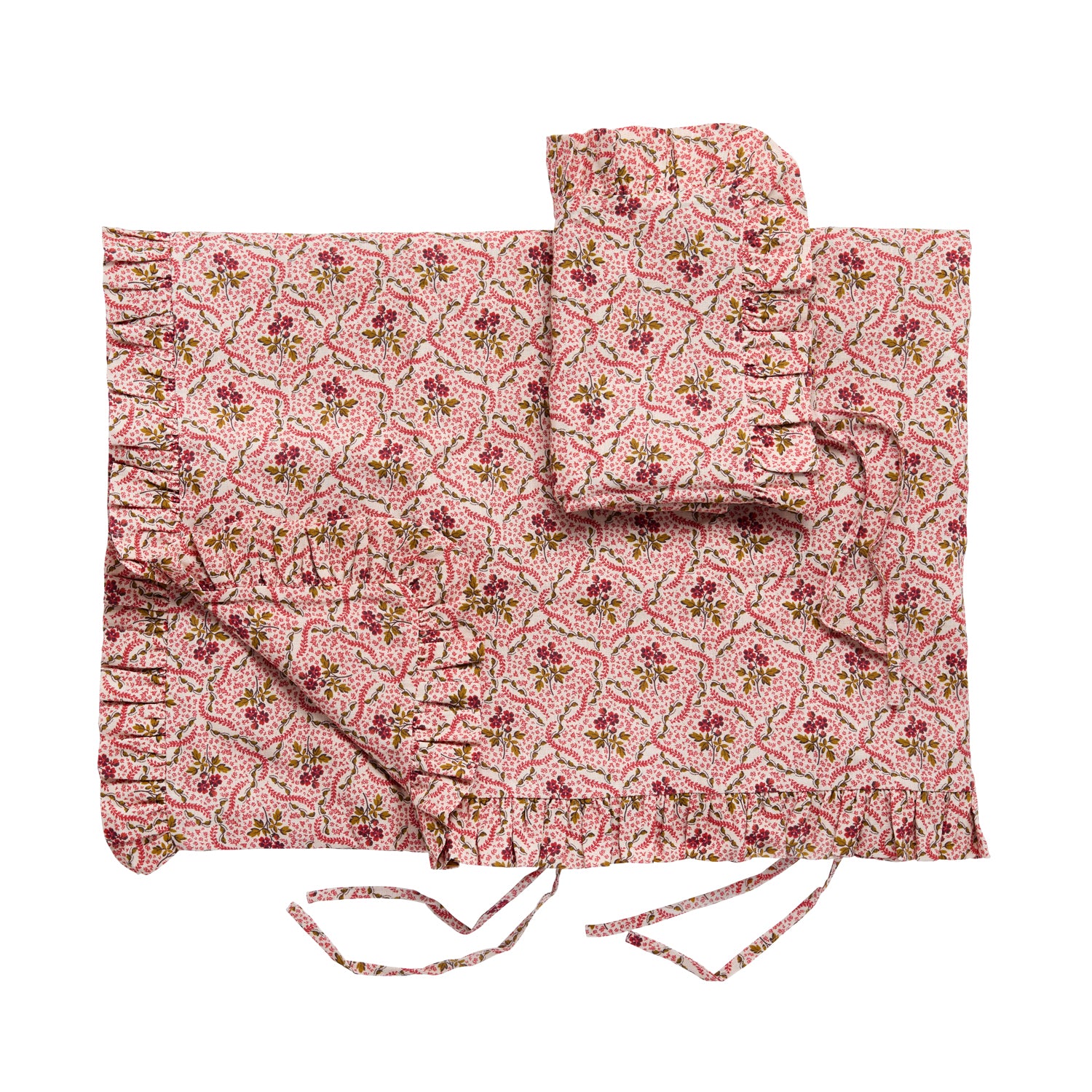 Rosalie Vine bedding set in a bag, pink
