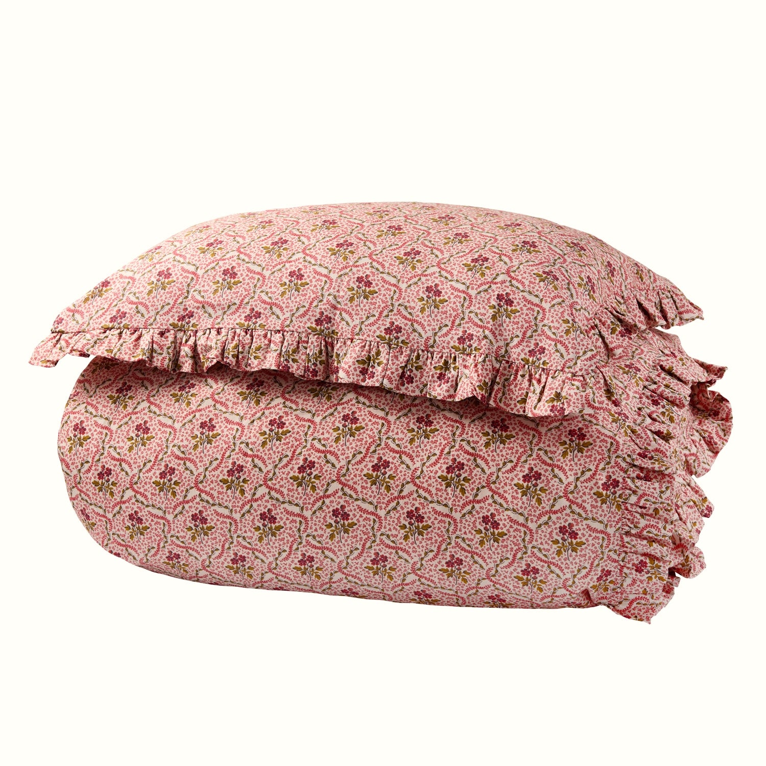 Rosalie Vine bedding set in a bag, pink