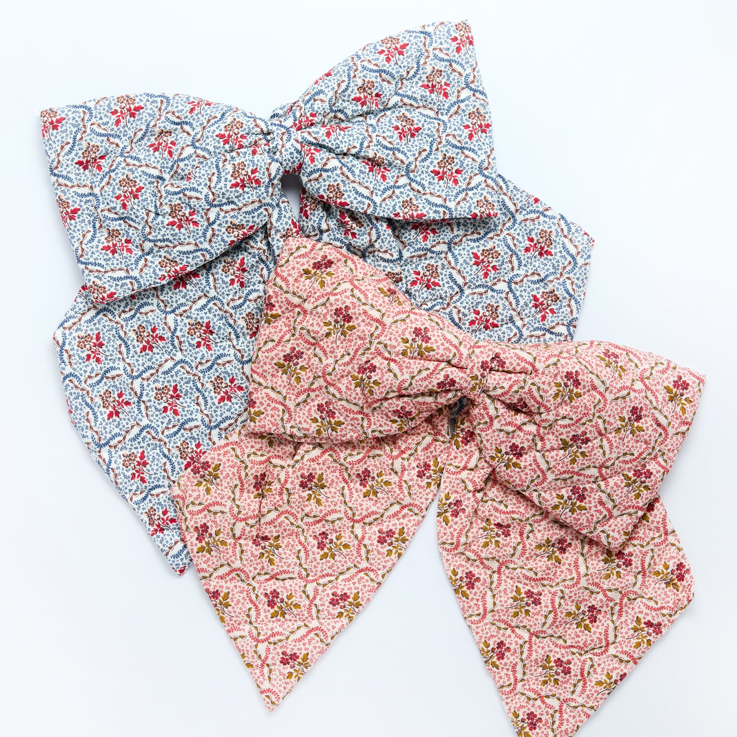 Rosalie Vine quilted bow, pink