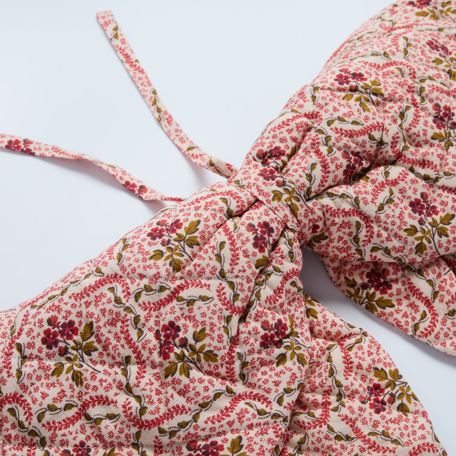Rosalie Vine quilted bow, pink