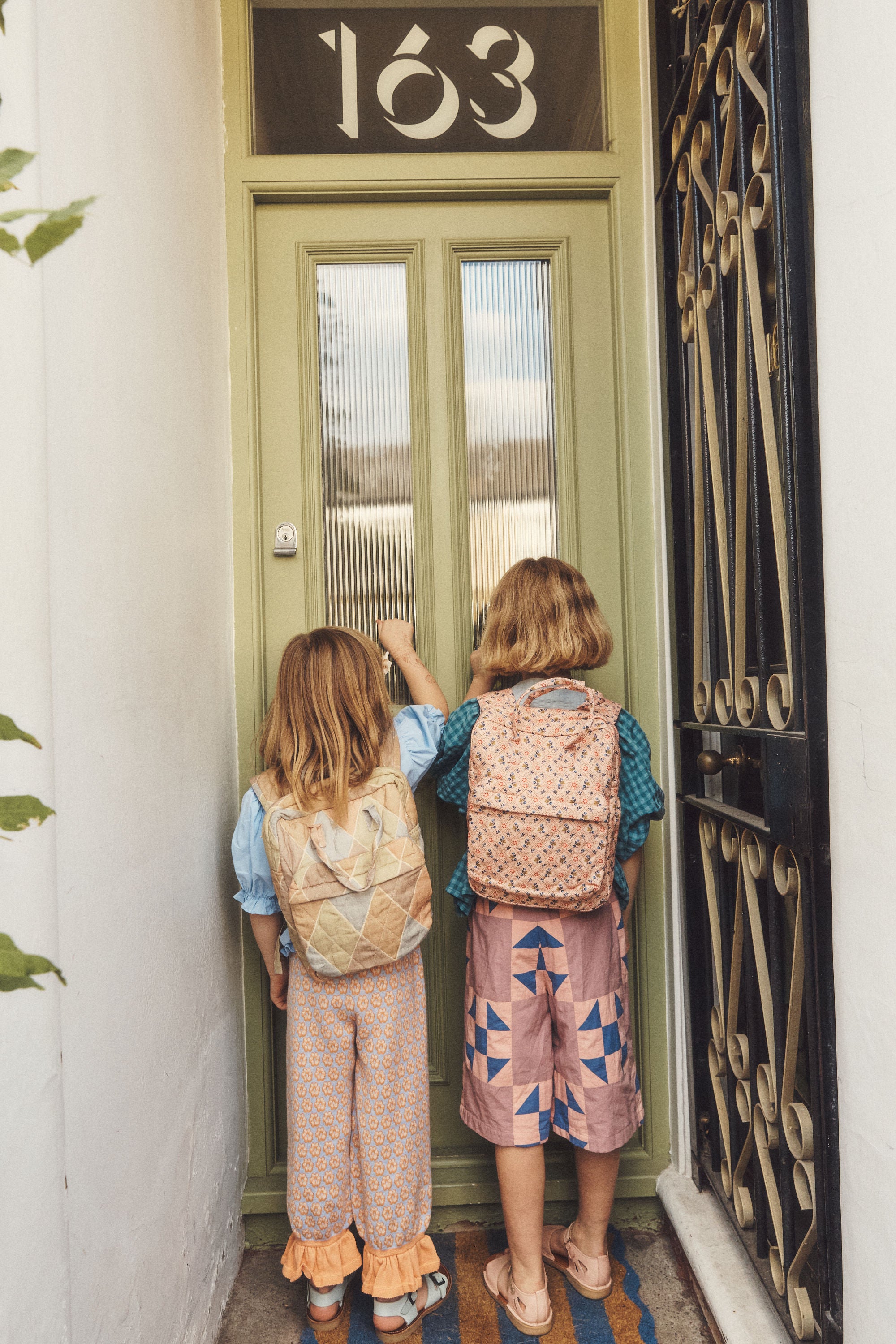 Tähti quilted kids rucksack, pink