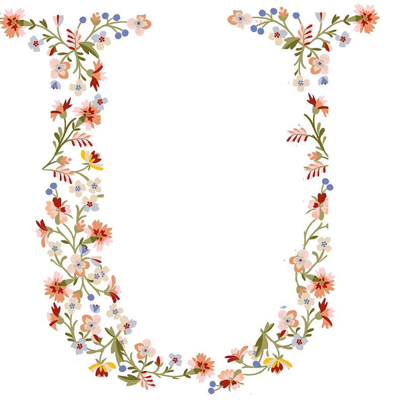 Made-To-Order Embroidered letter cushion