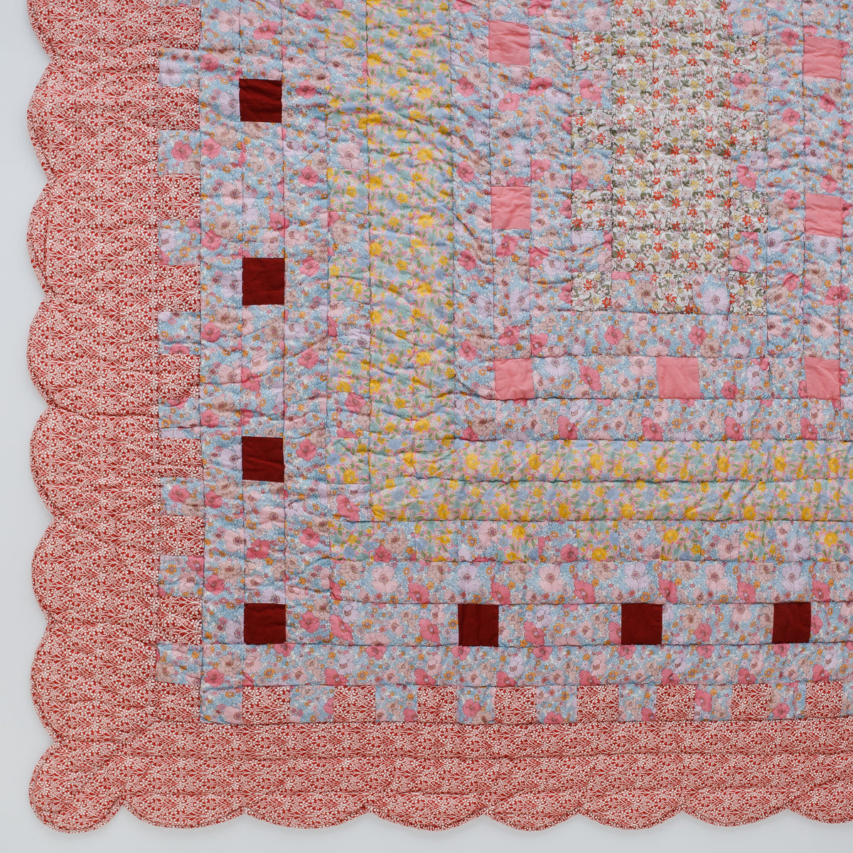 The Secret Garden - Made with Liberty fabrics patchwork quilt