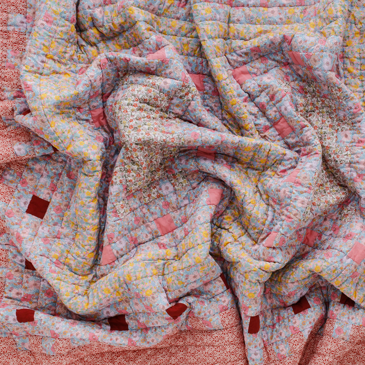 The Secret Garden - Made with Liberty fabrics patchwork quilt