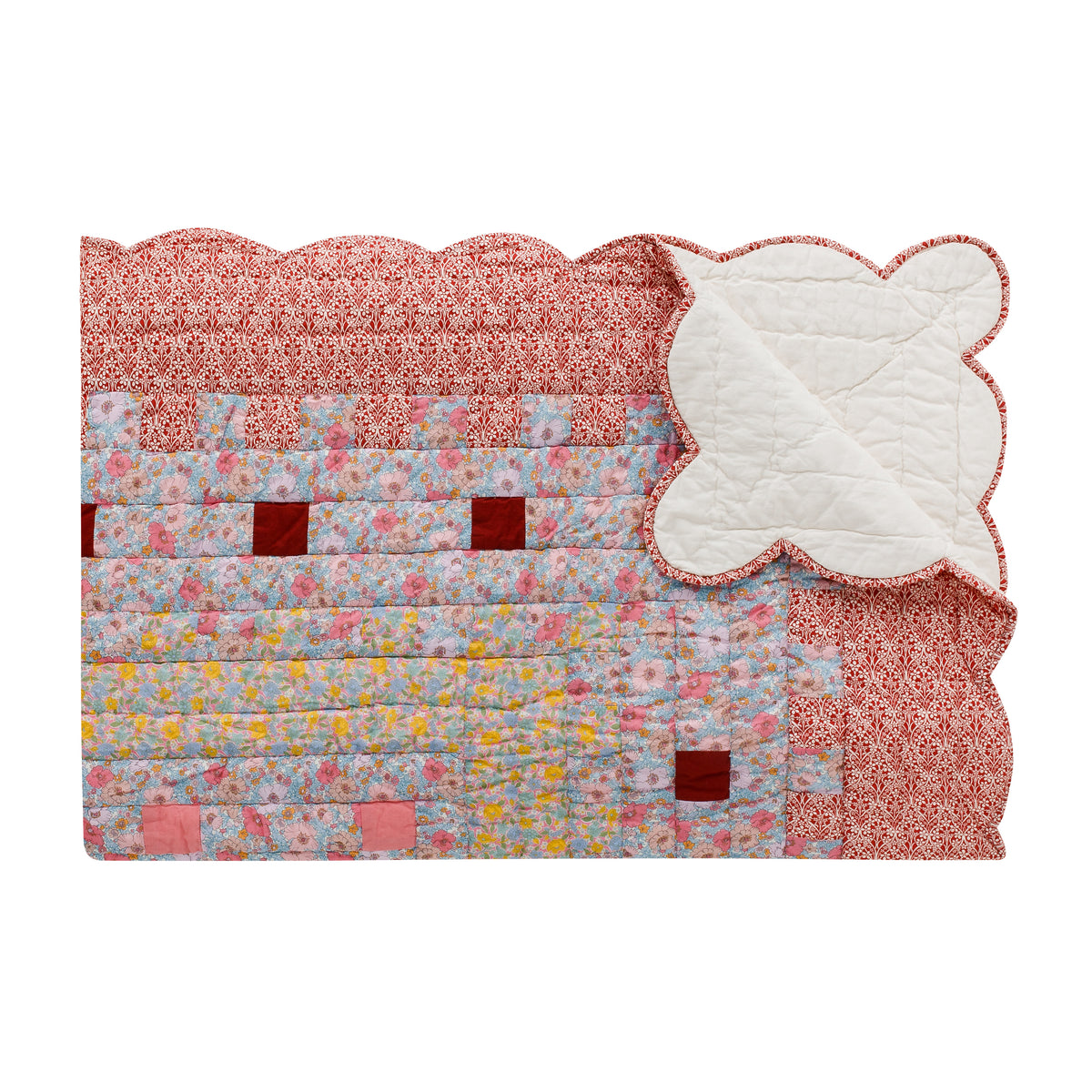 The Secret Garden - Made with Liberty fabrics patchwork quilt