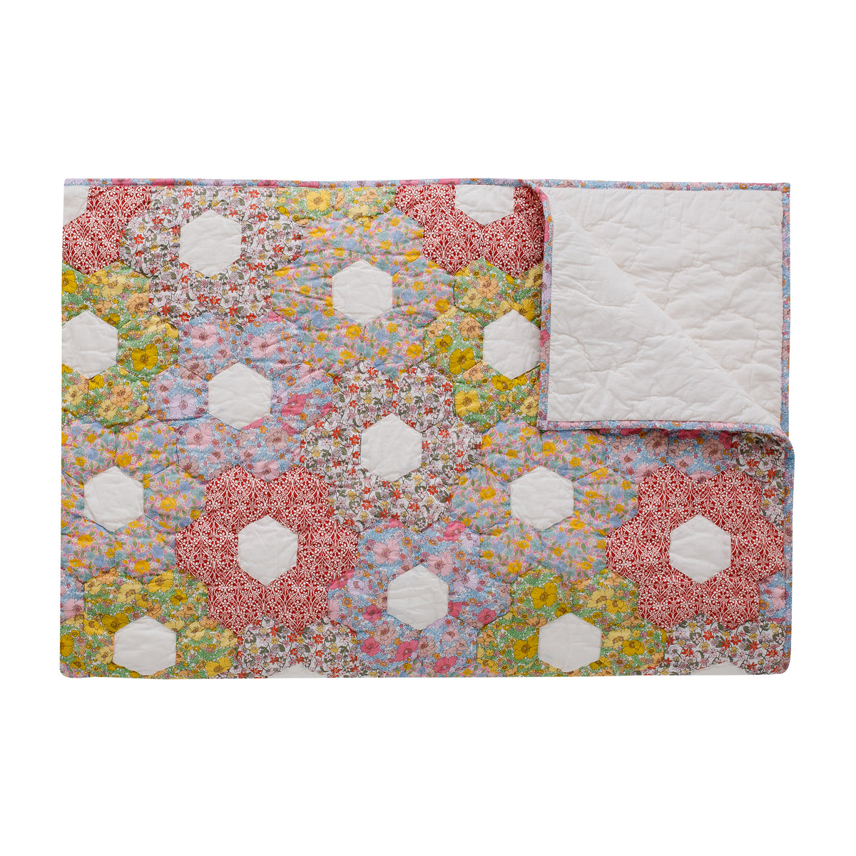 Petit Posy, made with Liberty fabrics, patchwork quilt