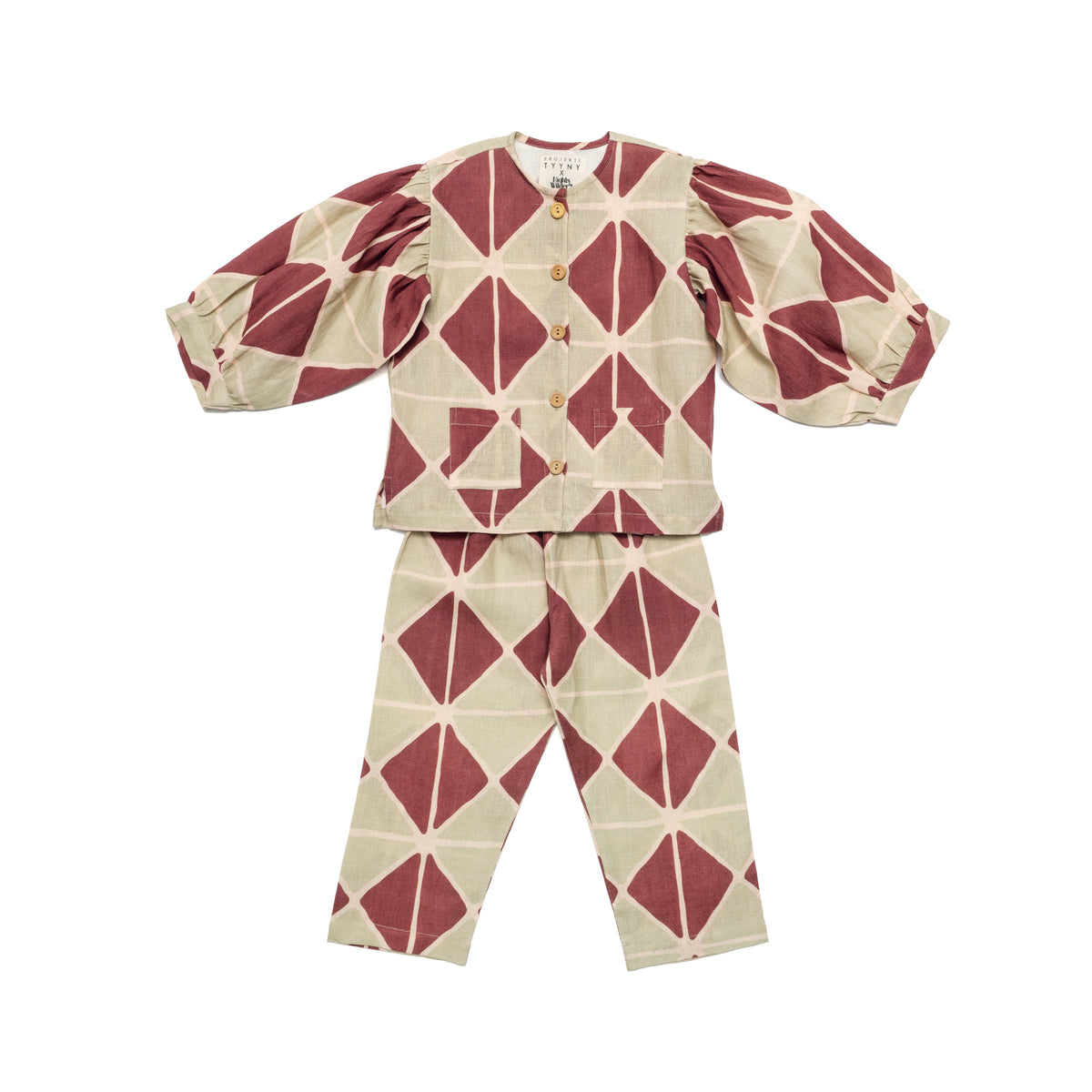 PT x NbW Jester harlequin balloon sleeve pyjama KIDS