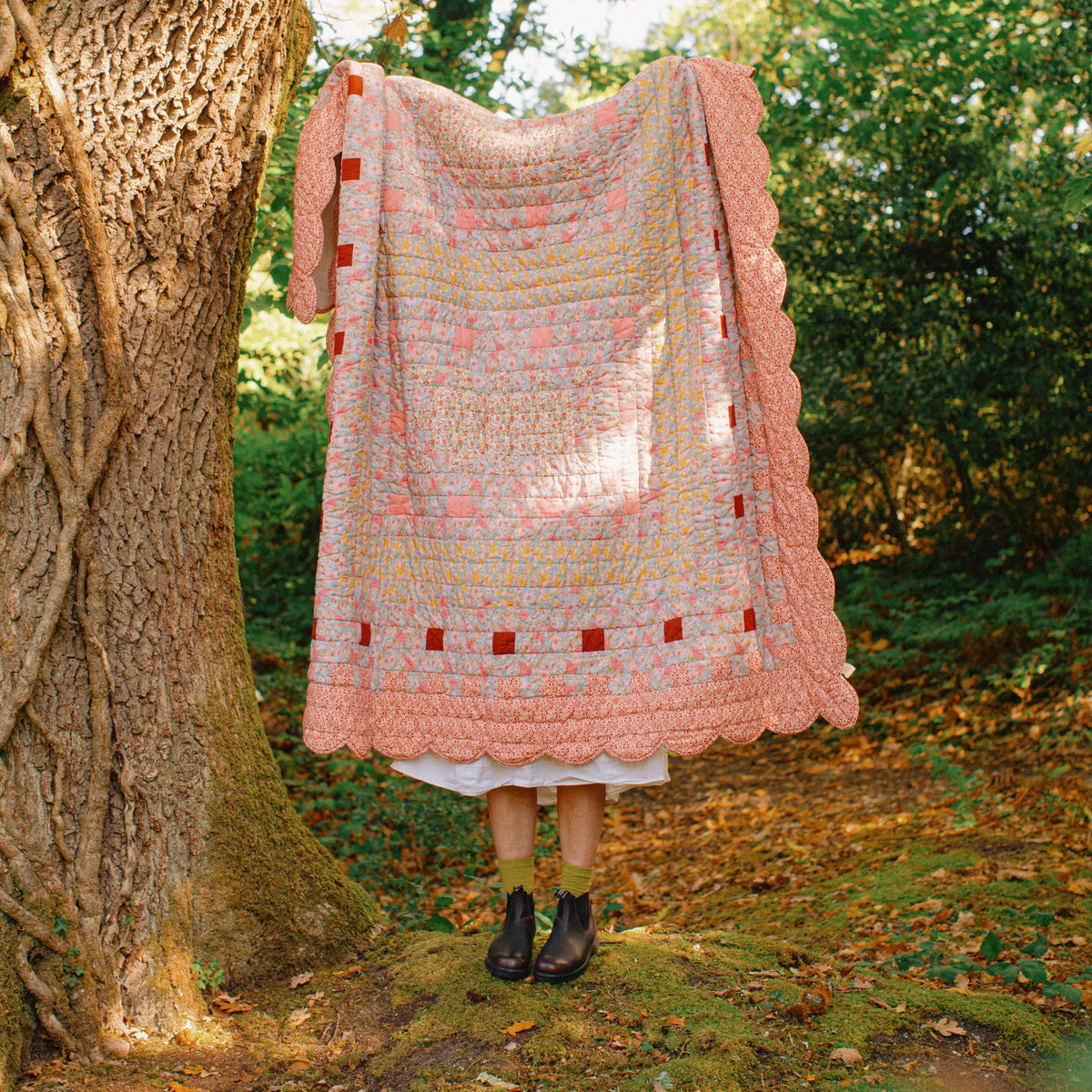 The Secret Garden - Made with Liberty fabrics patchwork quilt