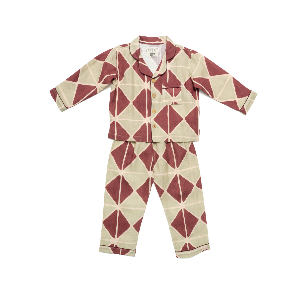 PT x NbW Jester harlequin piped pyjama